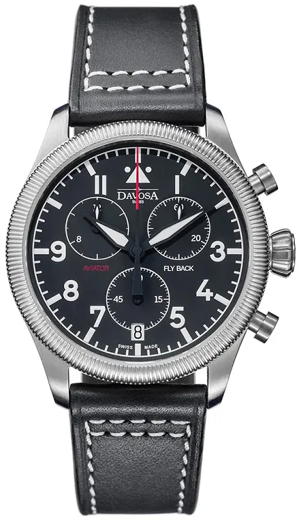 Davosa 162.499.55 Pilot AVIATOR FLY BACK CHRONOGRAPH - zdjęcie 1