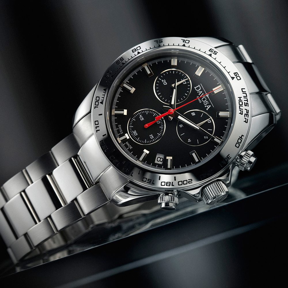 zegarek Davosa 163.470.55 SPEEDLINE męski z tachometr Performance - miniatura 3