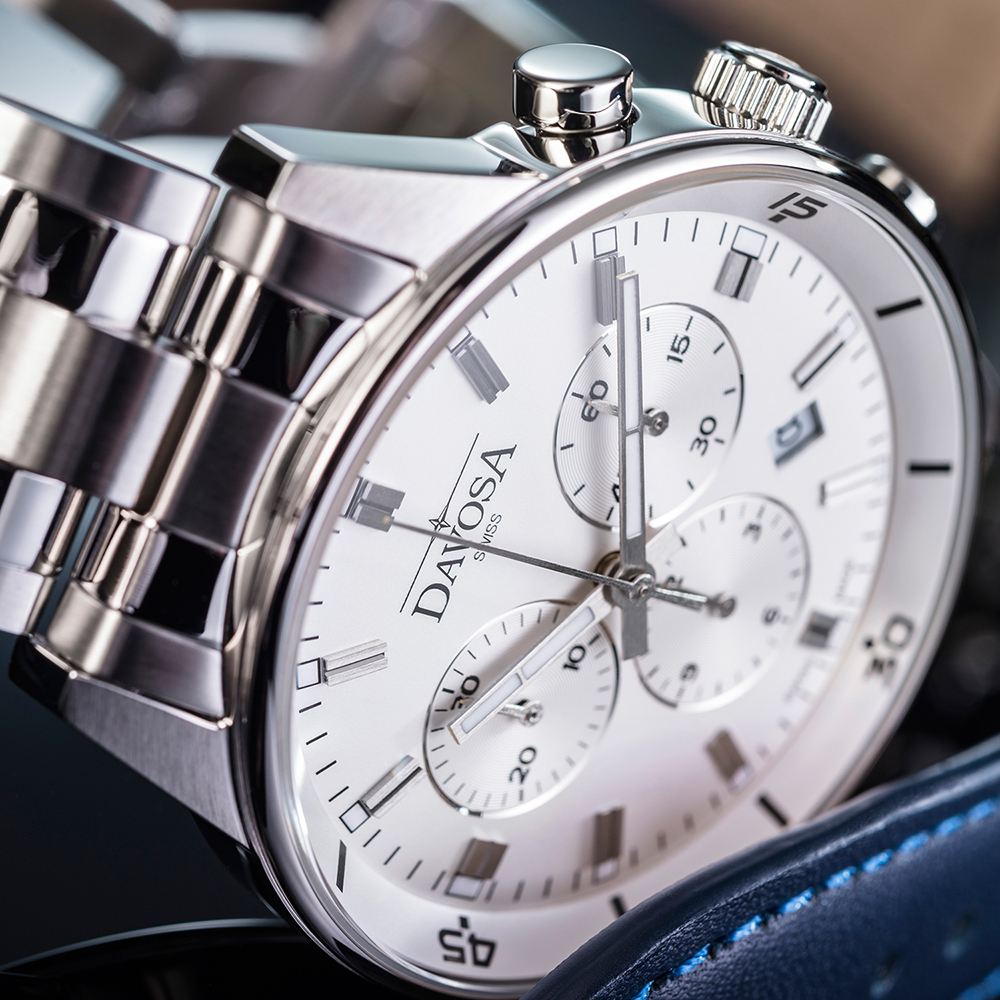 zegarek Davosa 163.481.15 VIREO CHRONOGRAPH męski z chronograf Executive - miniatura 3