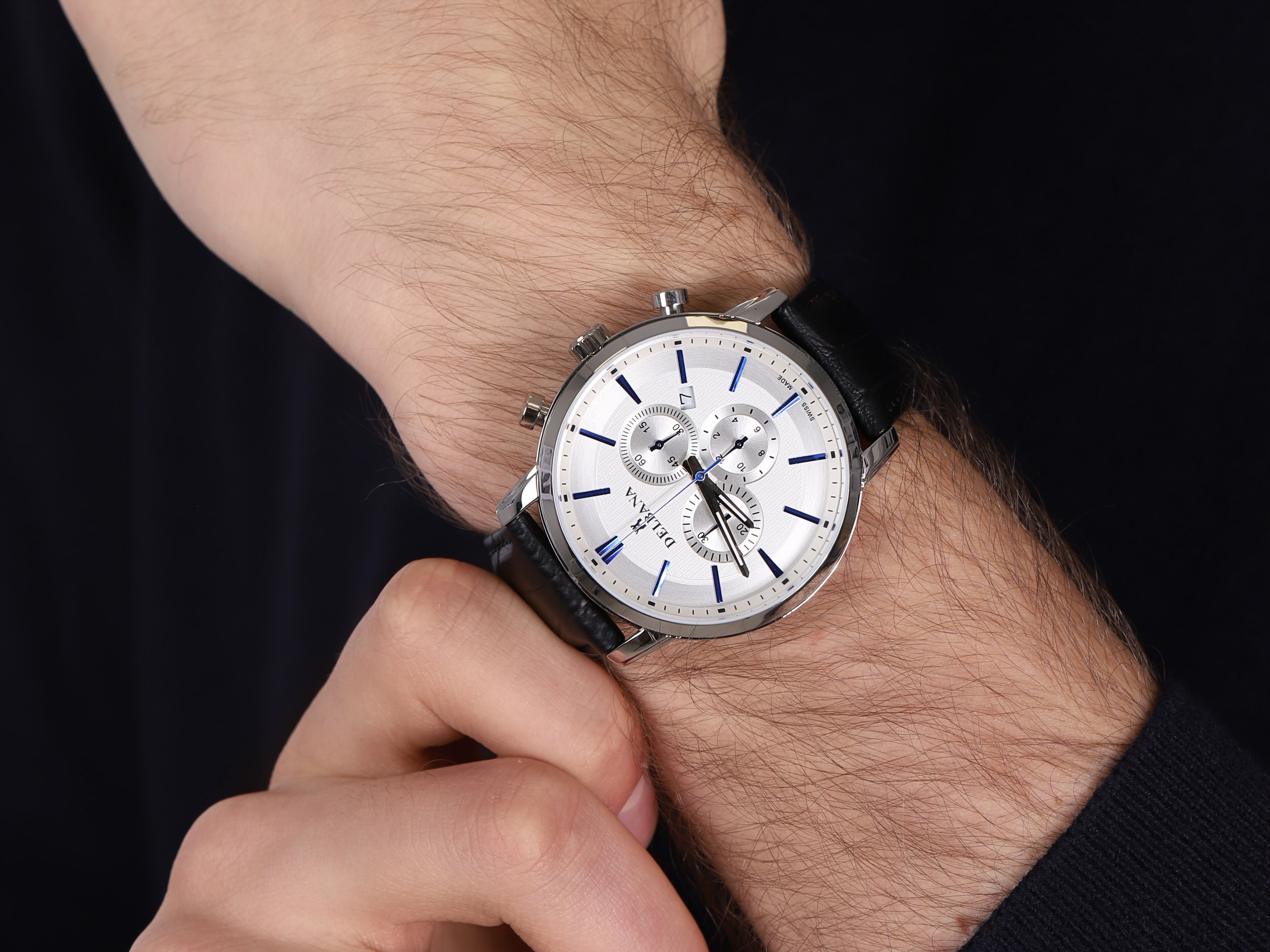 zegarek Delbana 41601.666.6.061 męski z chronograf Ascot - miniatura 4