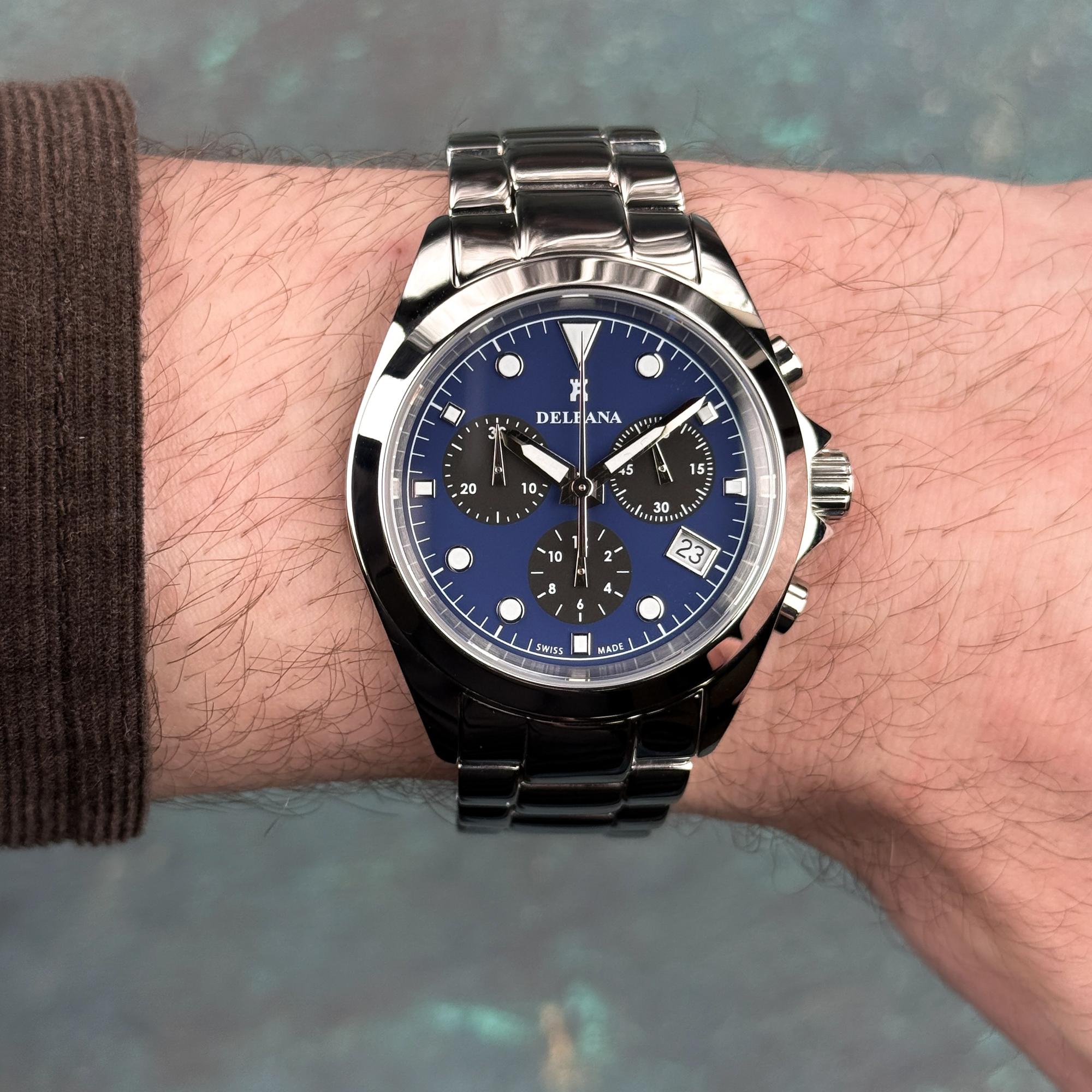 zegarek Delbana 417017646041 Ravenna Chronograph męski z chronograf Ravenna - miniatura 7