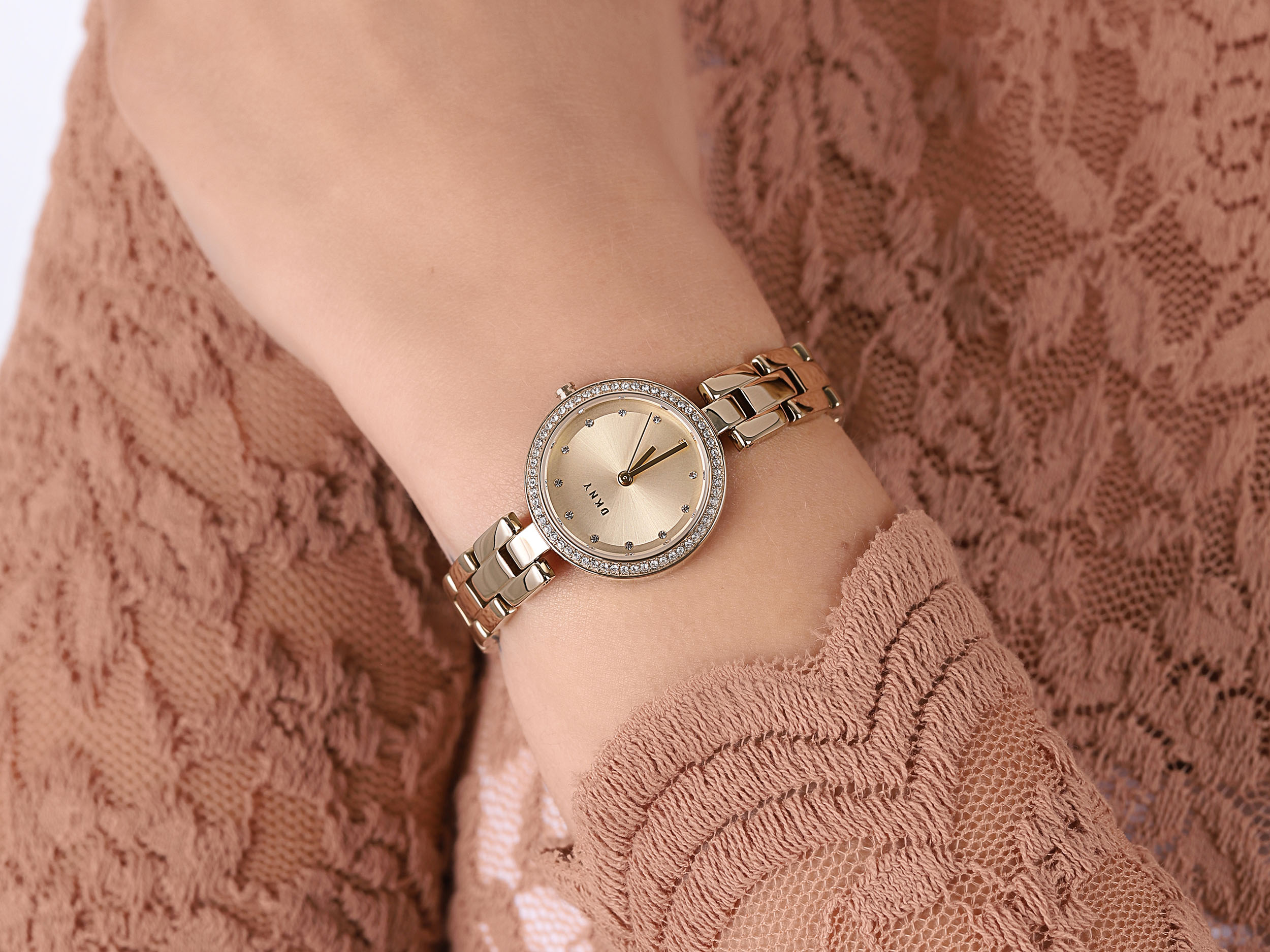 zegarek DKNY NY2825 złoty Bransoleta - miniatura 4