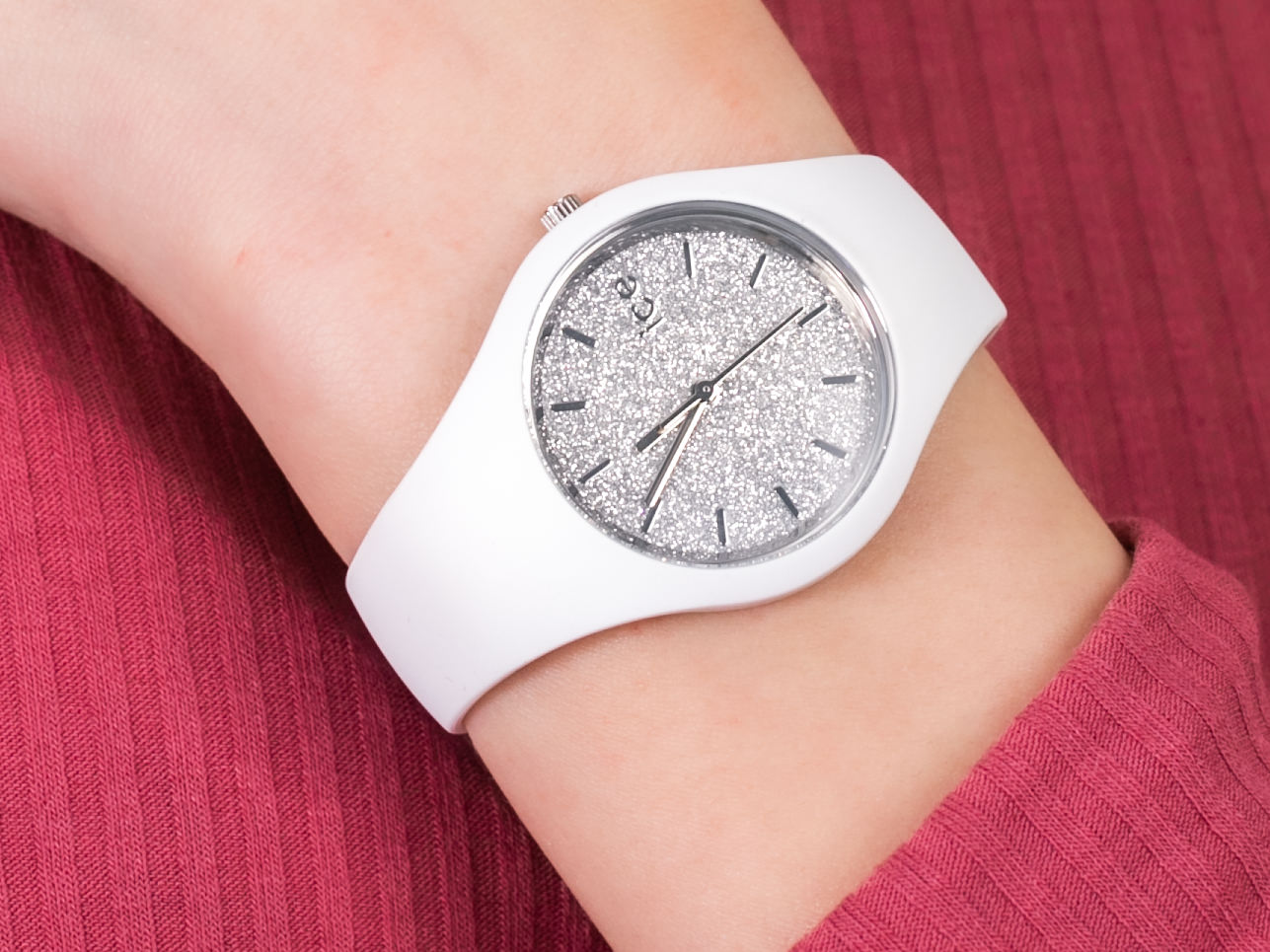 ICE Watch ICE.001344 ICE glitter white silver rozm. S zegarek fashion/modowy Ice-Glitter - miniatura 4