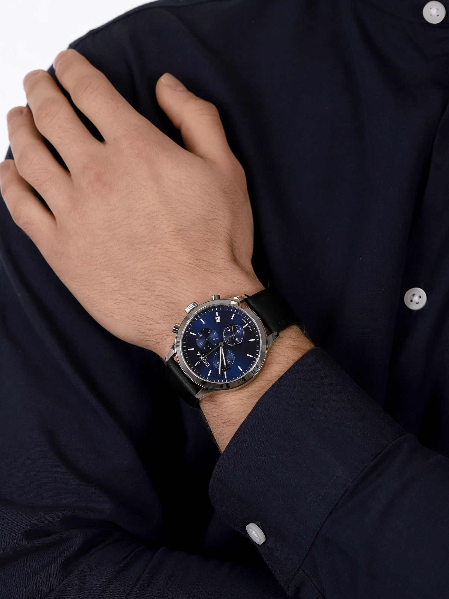 zegarek Doxa 165.10.201.01 męski z chronograf D-Chrono - miniatura 3