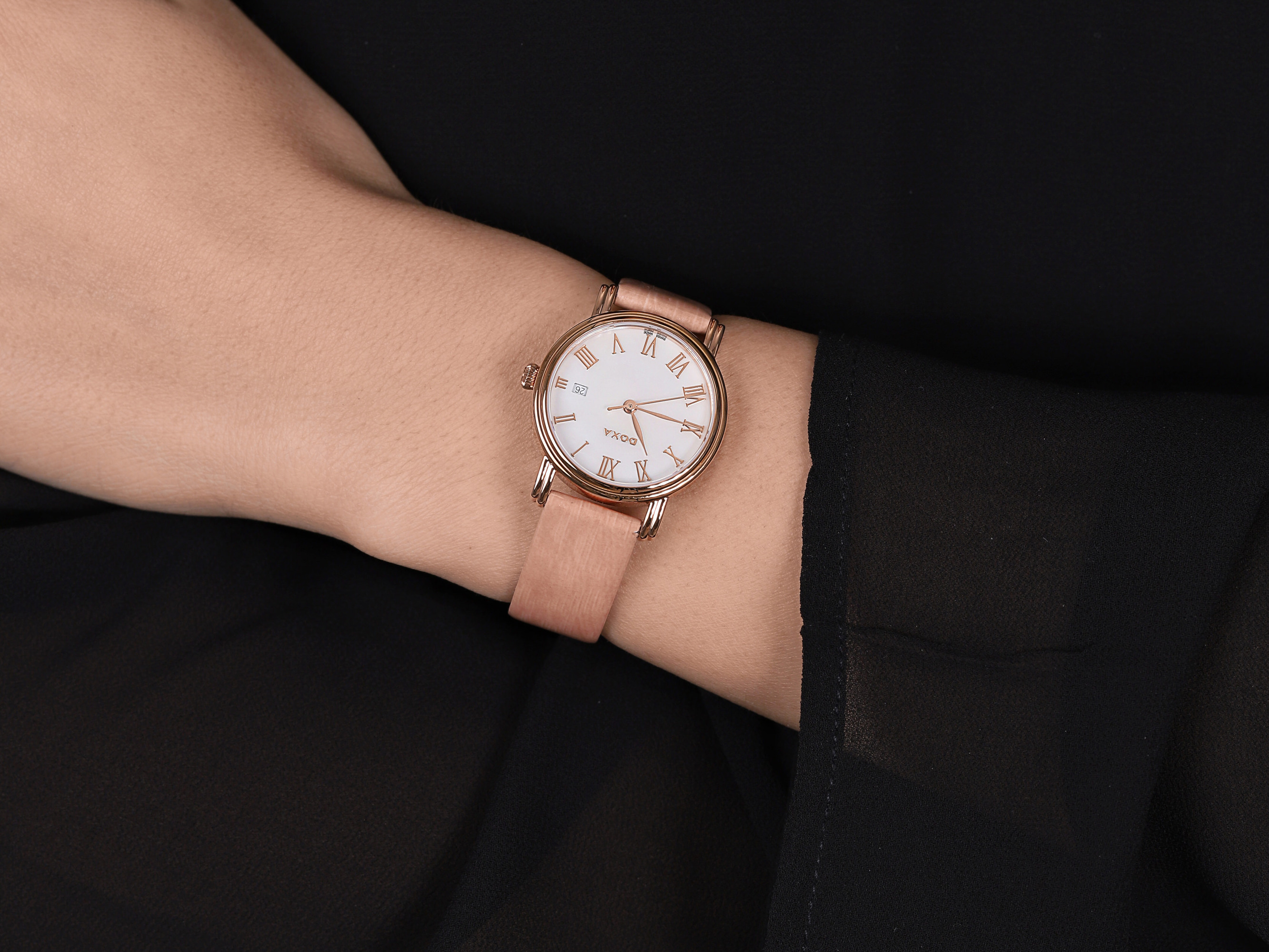 zegarek Doxa 222.95.052.80 złoty Royal - miniatura 4