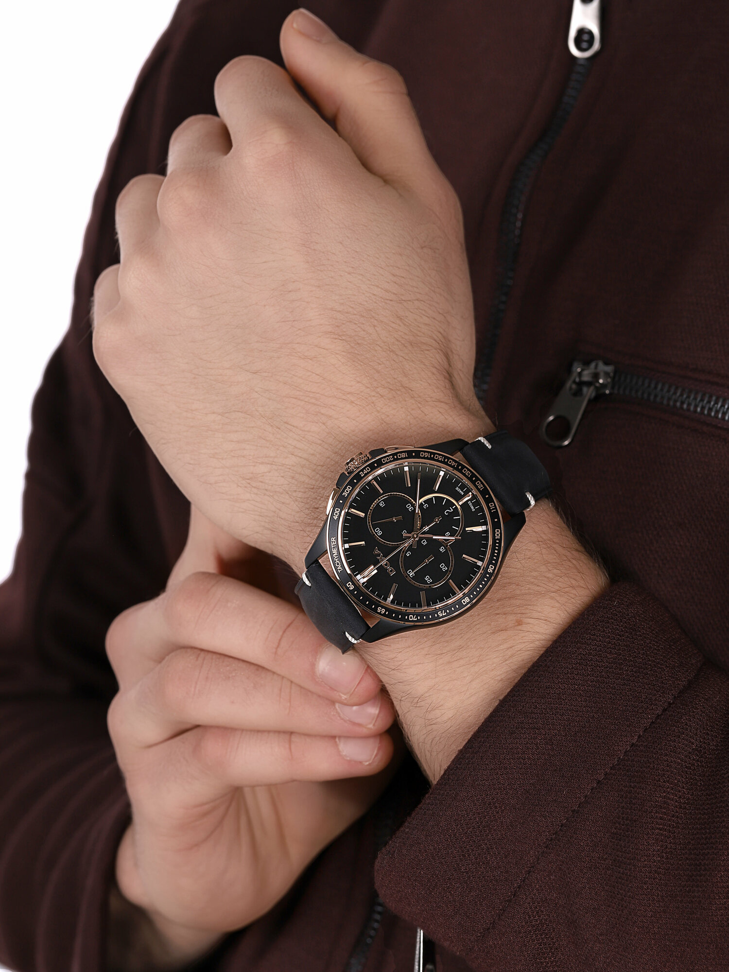 zegarek Doxa 287.70R.101.01 męski z tachometr Trofeo - miniatura 3