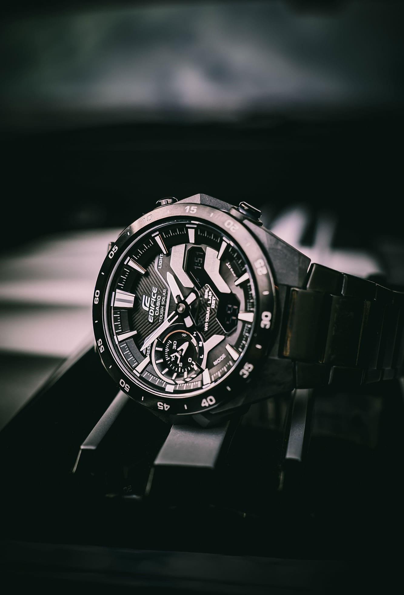 zegarek EDIFICE ECB-2200DC-1AEF czarny EDIFICE Premium - miniatura 8