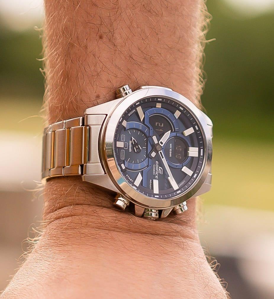 zegarek EDIFICE ECB-30D-2AEF kwarcowy męski EDIFICE Premium