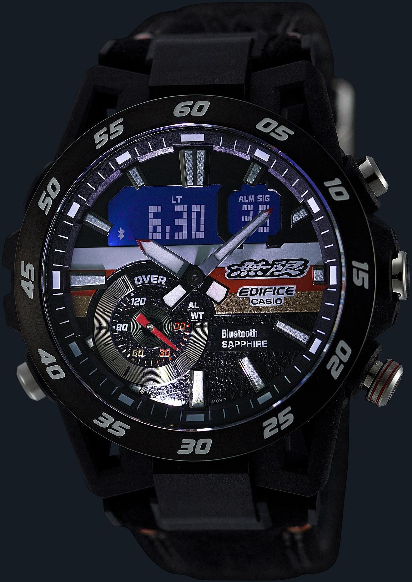 zegarek EDIFICE ECB-40MU-1AEF kwarcowy męski EDIFICE Premium EDIFICE SOSPENSIONE - miniatura 6