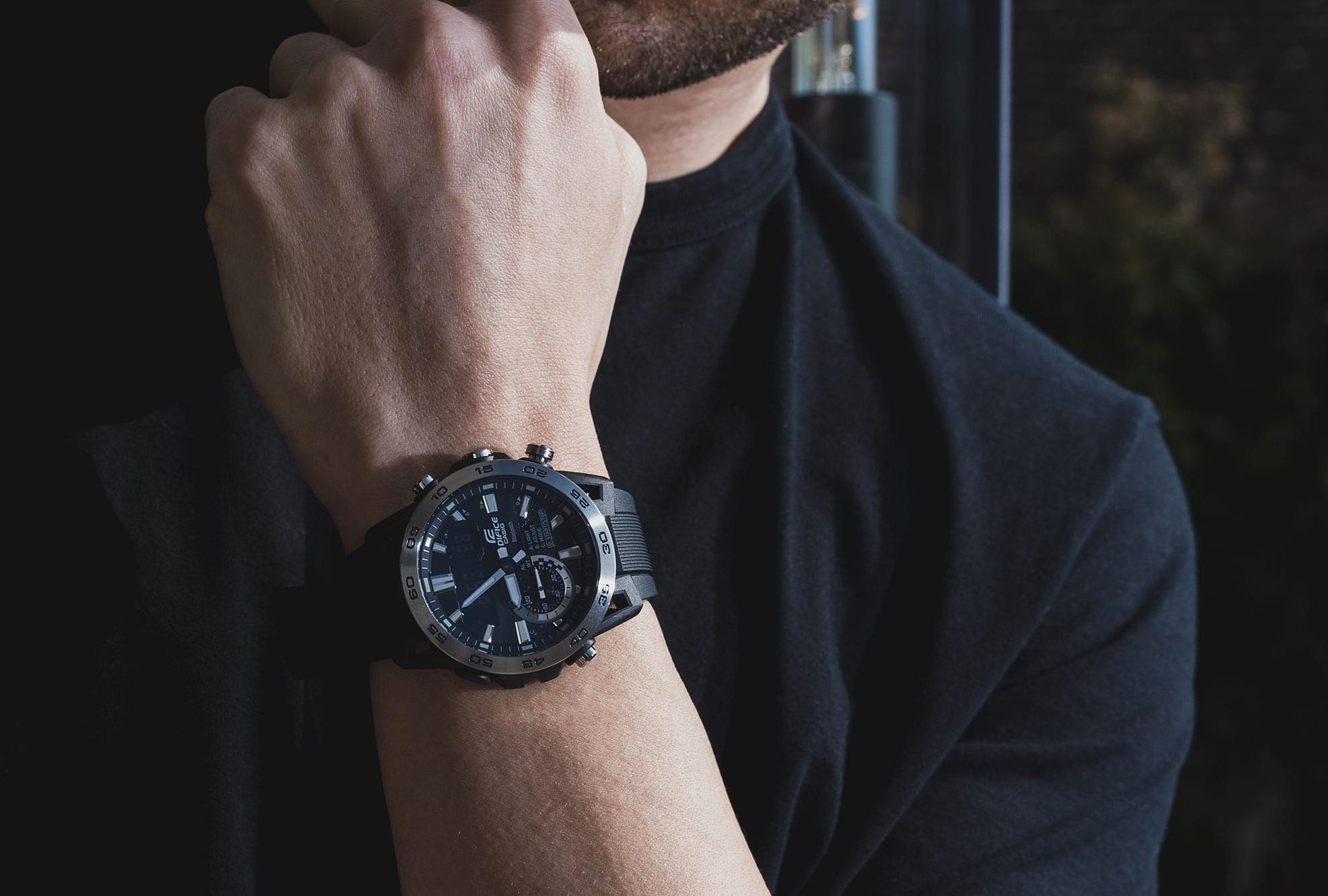 zegarek EDIFICE ECB-40P-1AEF srebrny EDIFICE Premium - miniatura 7
