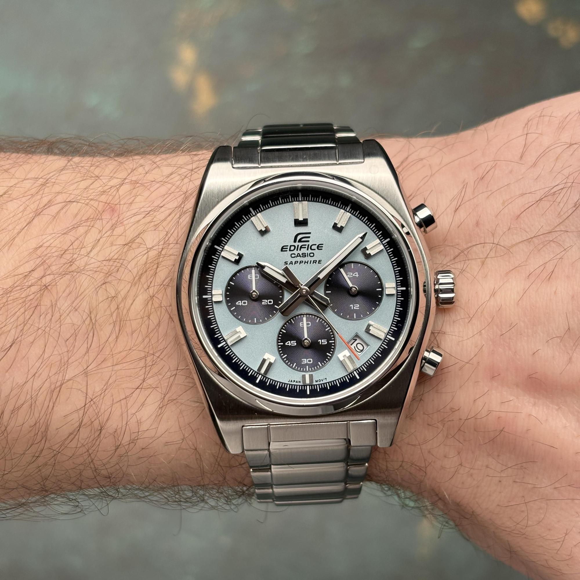 zegarek EDIFICE EFB-730D-2BVUEF kwarcowy męski Edifice Standard Chronograph