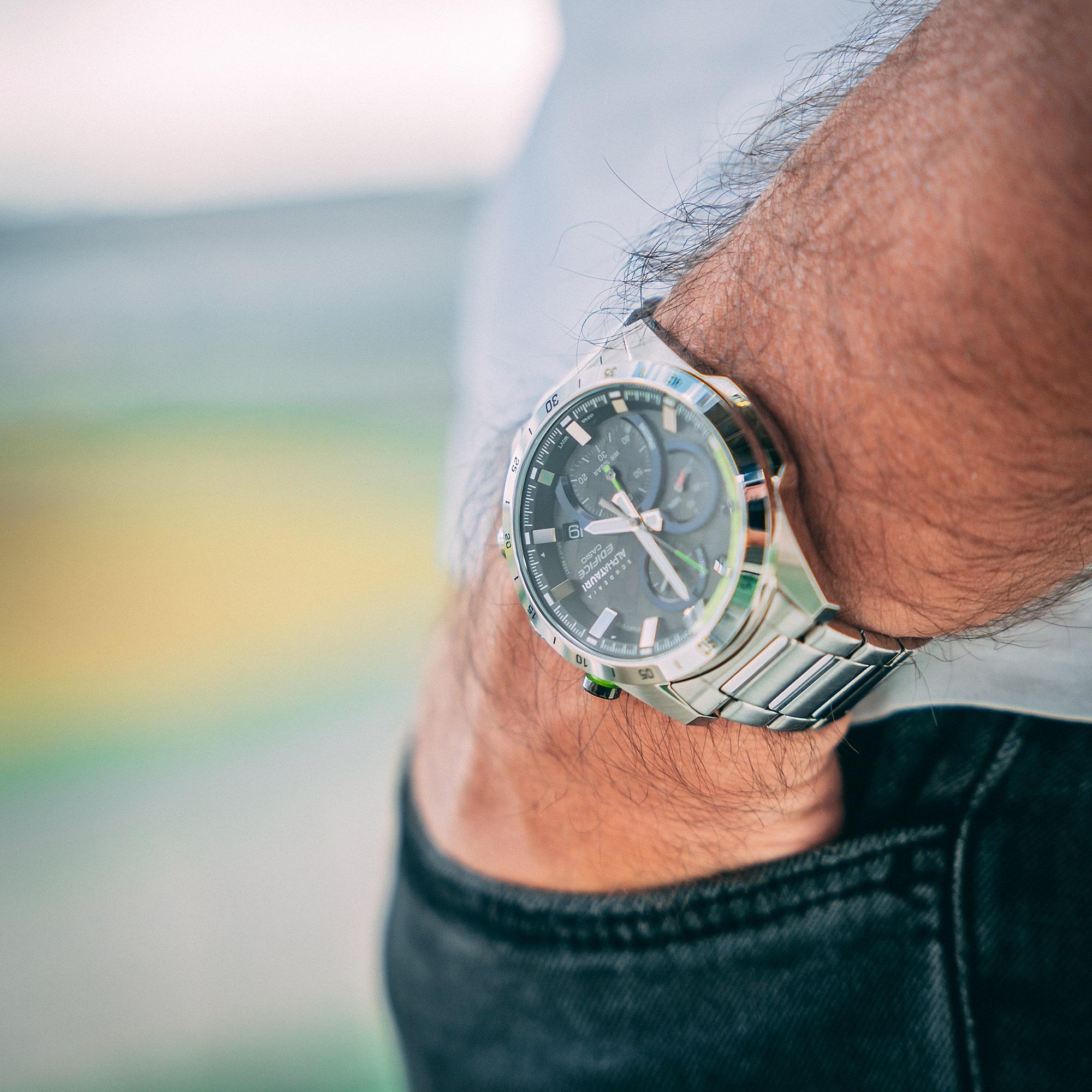 zegarek EDIFICE EFR-571AT-1AER SCUDERIA ALPHATAURI FORMULA 1 męski z chronograf Edifice - miniatura 3
