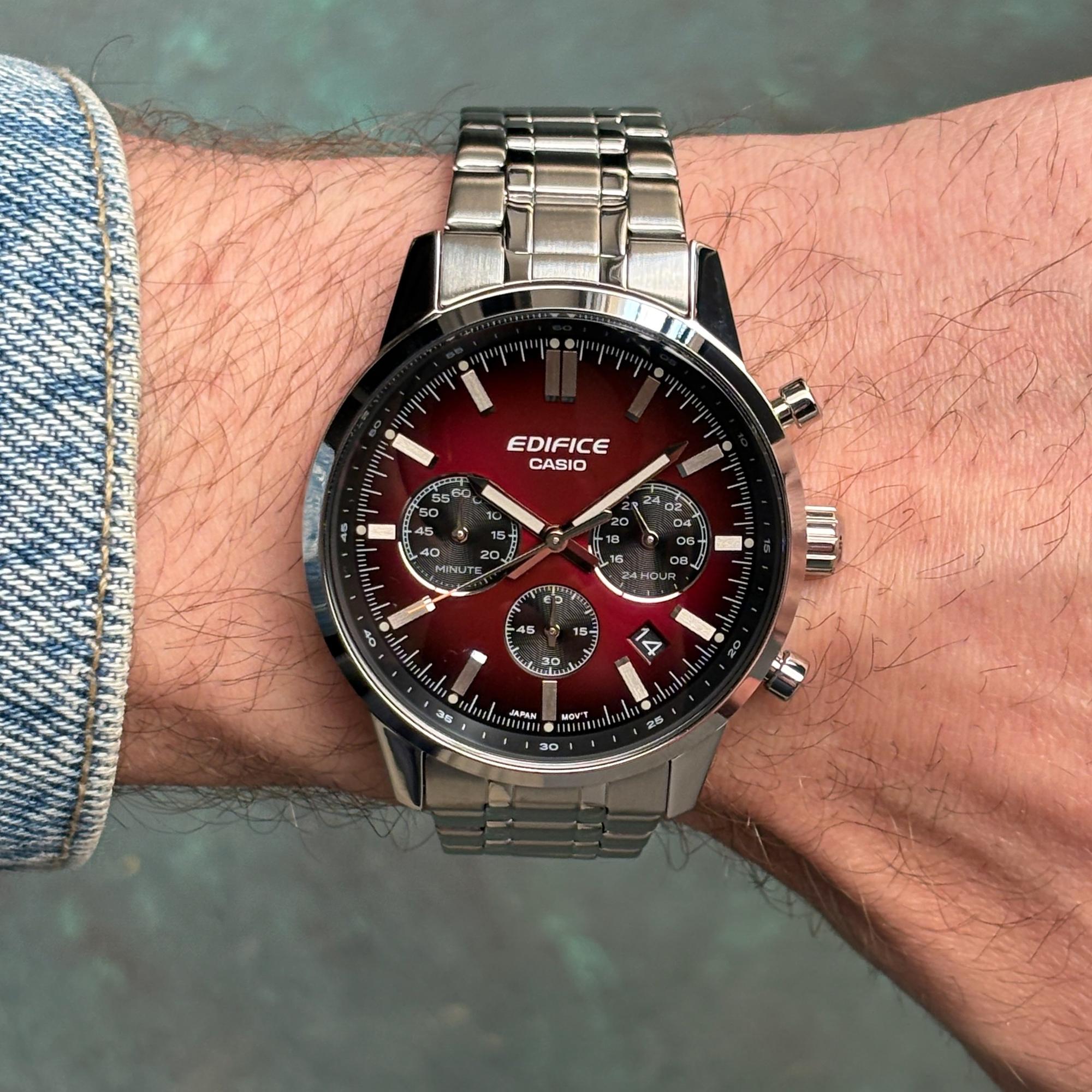 zegarek EDIFICE EFR-575D-4AEF męski z chronograf Edifice