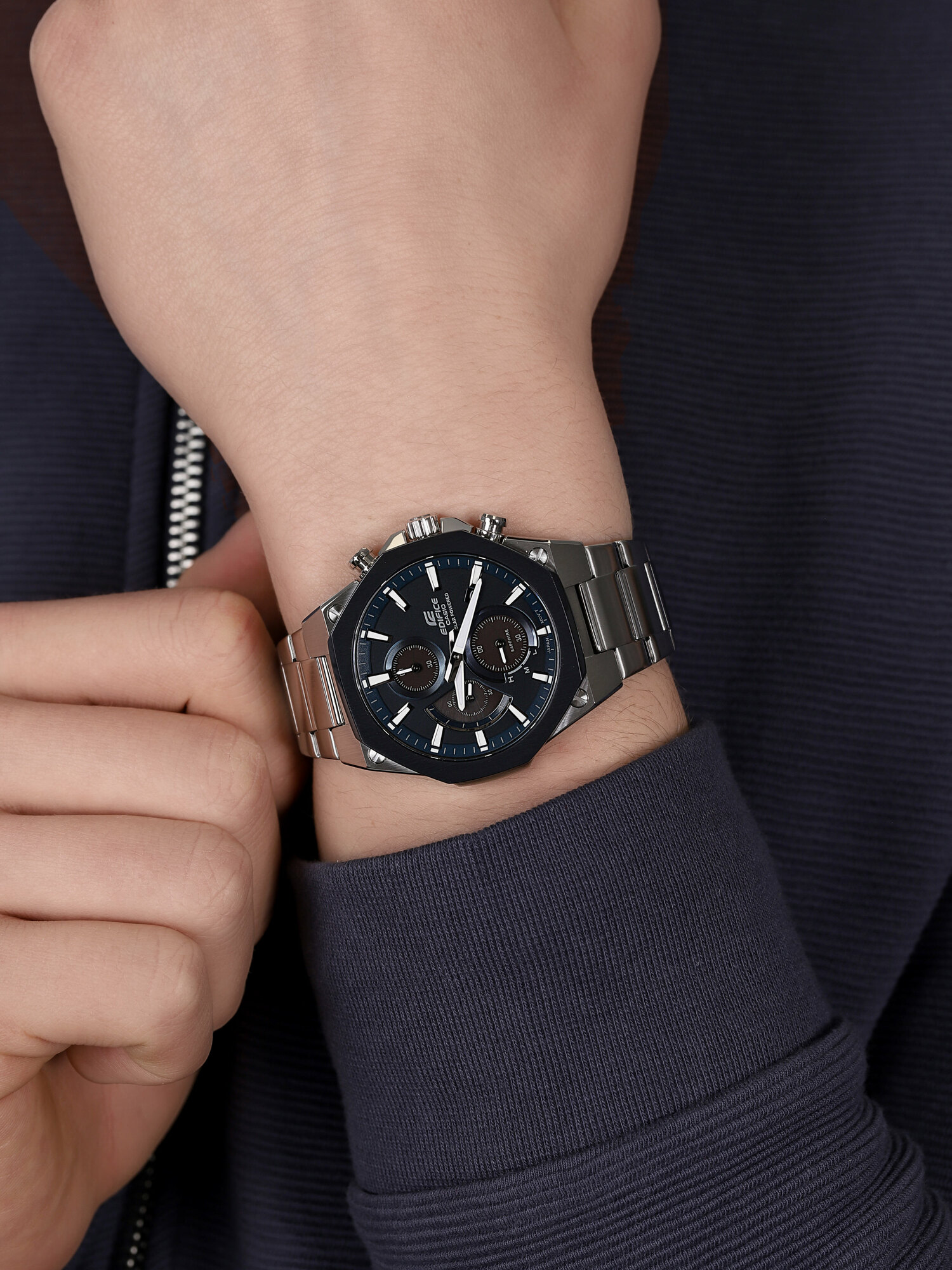 zegarek EDIFICE EFS-S570DB-2AUEF męski z chronograf EDIFICE Premium - miniatura 3