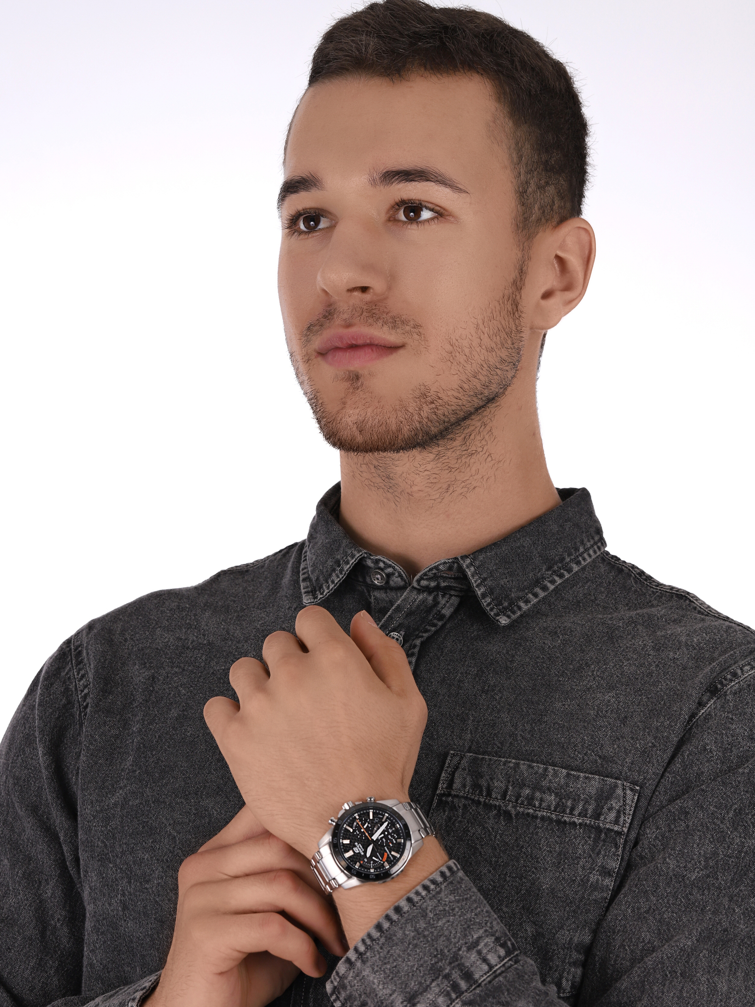 zegarek EDIFICE EFS-S580DB-1AVUEF srebrny EDIFICE Momentum - miniatura 4