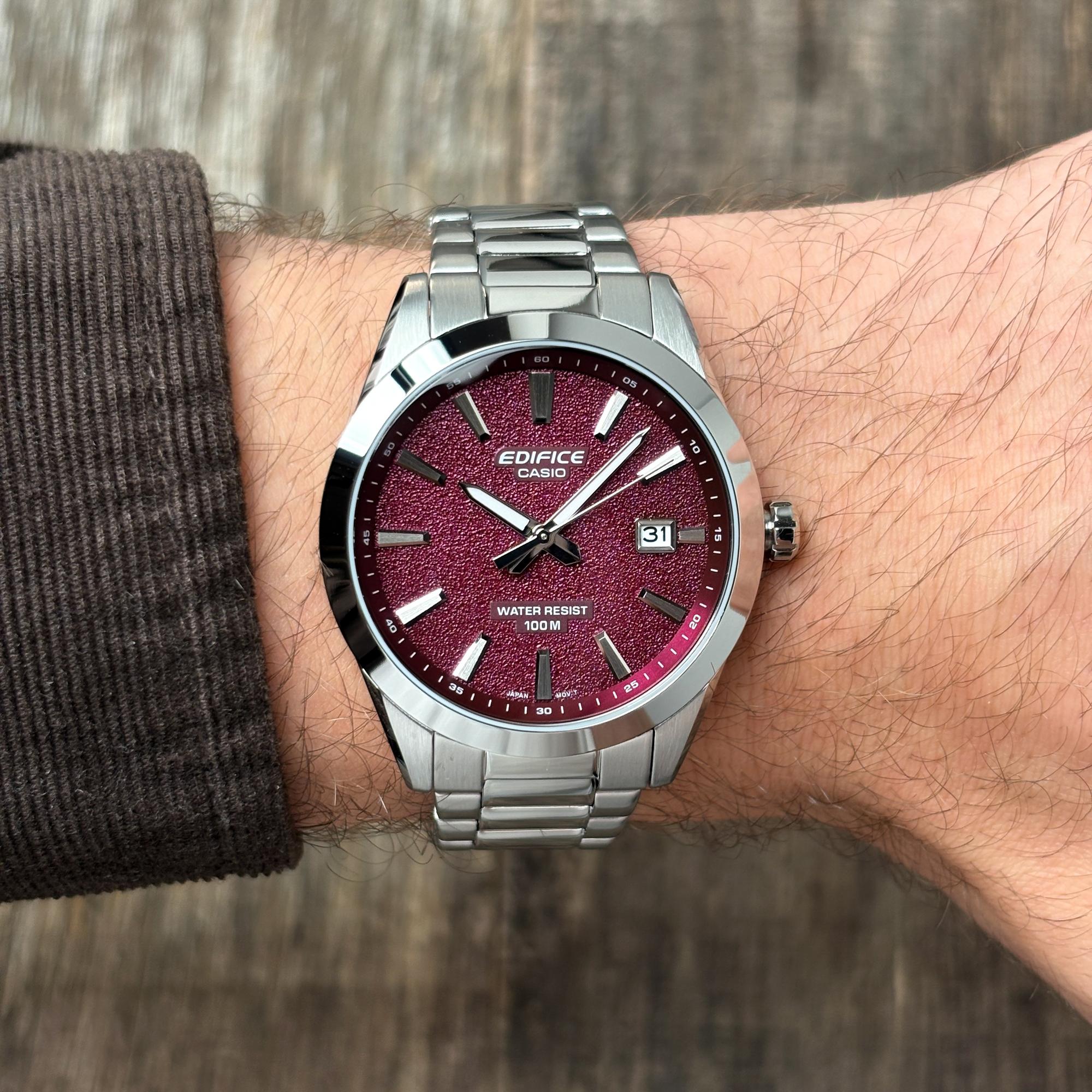 zegarek EDIFICE EFV-160D-4AVEF srebrny EDIFICE Momentum