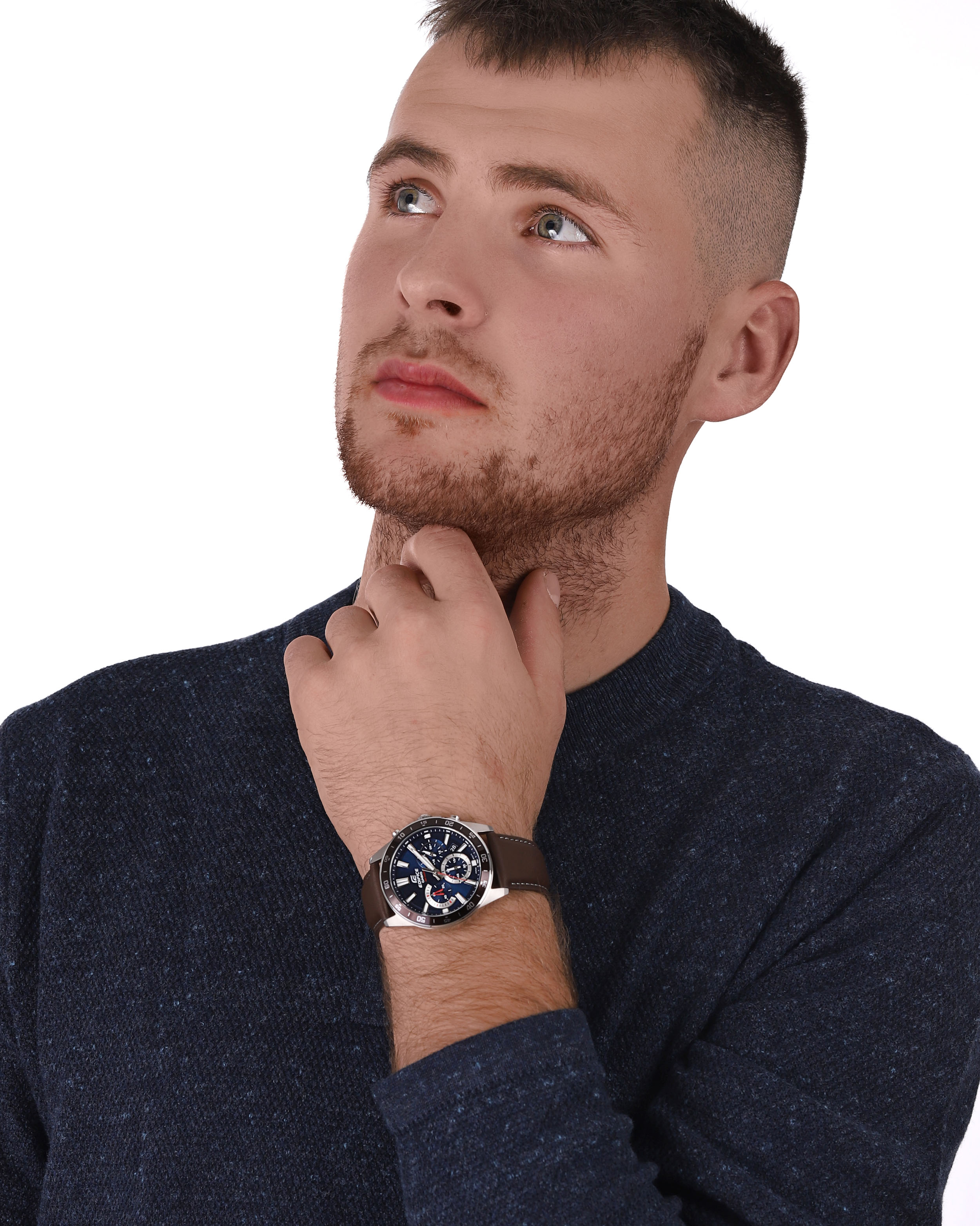 zegarek EDIFICE EFV-570L-2AVUEF kwarcowy męski EDIFICE Momentum SPORTY CHRONOGRAPH
