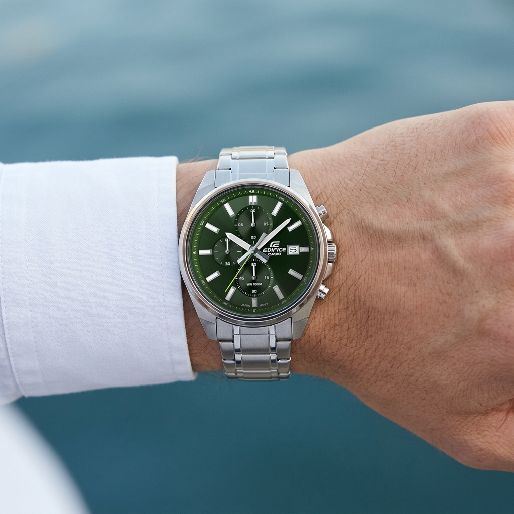 zegarek EDIFICE EFV-610D-3CVUEF męski z chronograf Edifice - miniatura 3