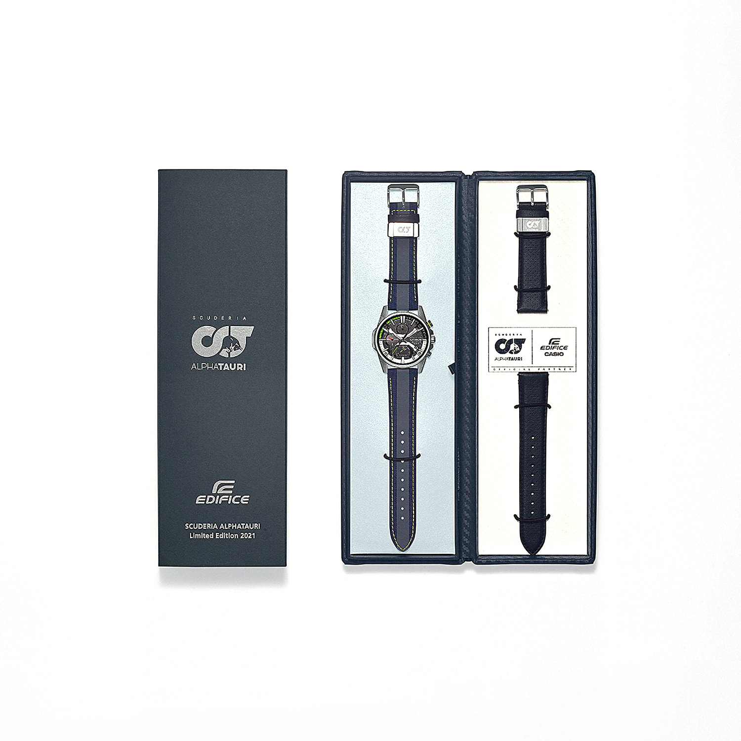 zegarek EDIFICE EQB-1200AT-1AER męski z tachometr Edifice - miniatura 5