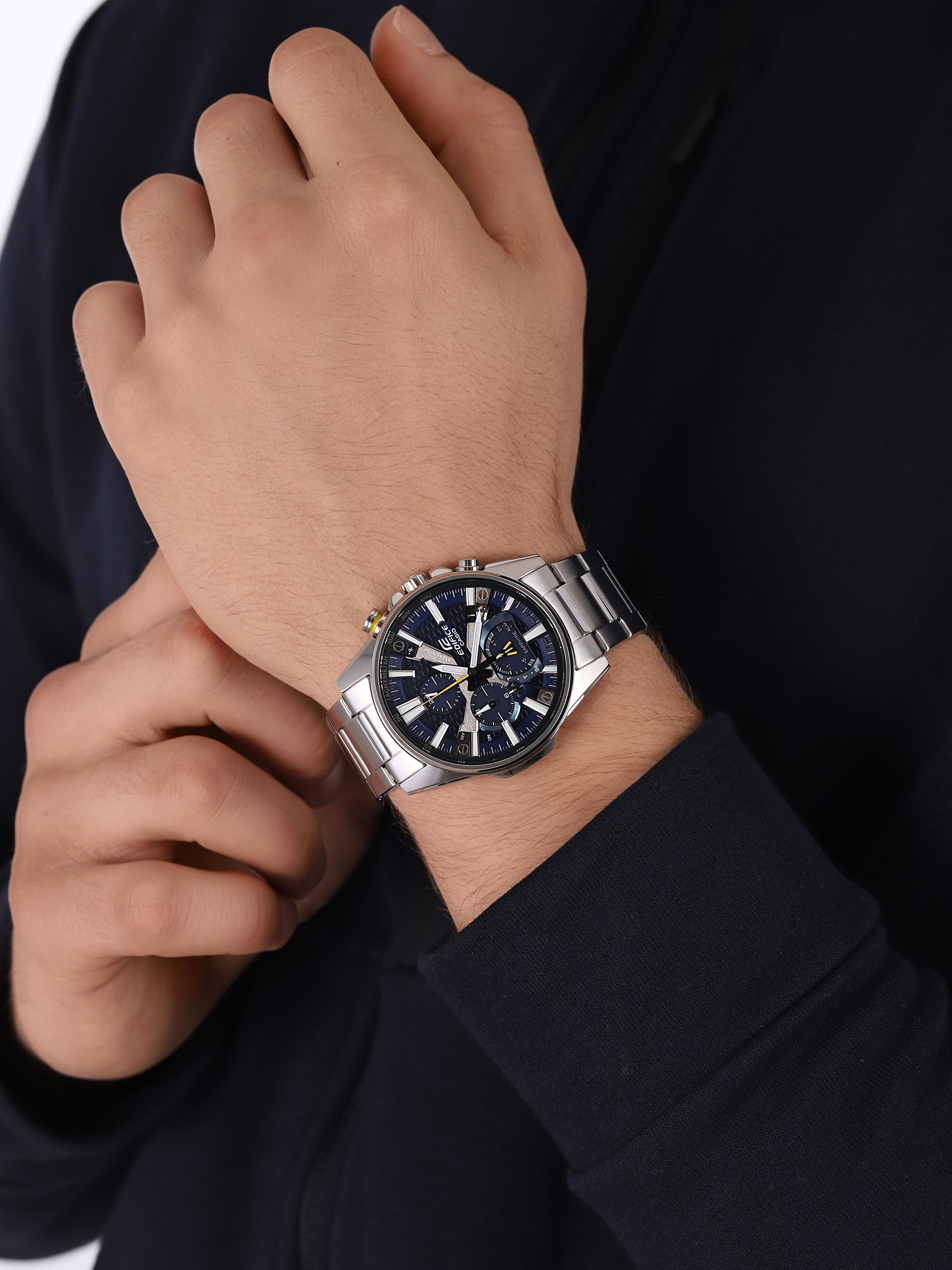 zegarek EDIFICE EQB-1200D-2AER srebrny Edifice - miniatura 3