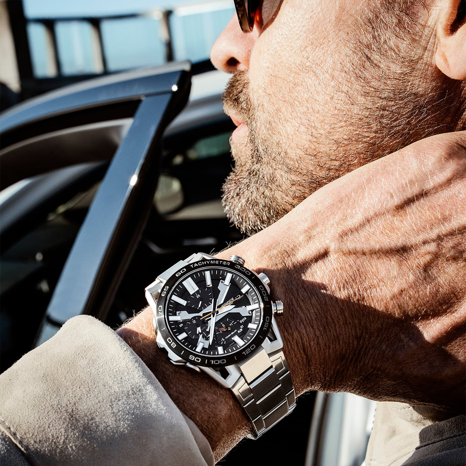 zegarek EDIFICE EQB-2000DB-1AER solar męski EDIFICE Premium - miniatura 6