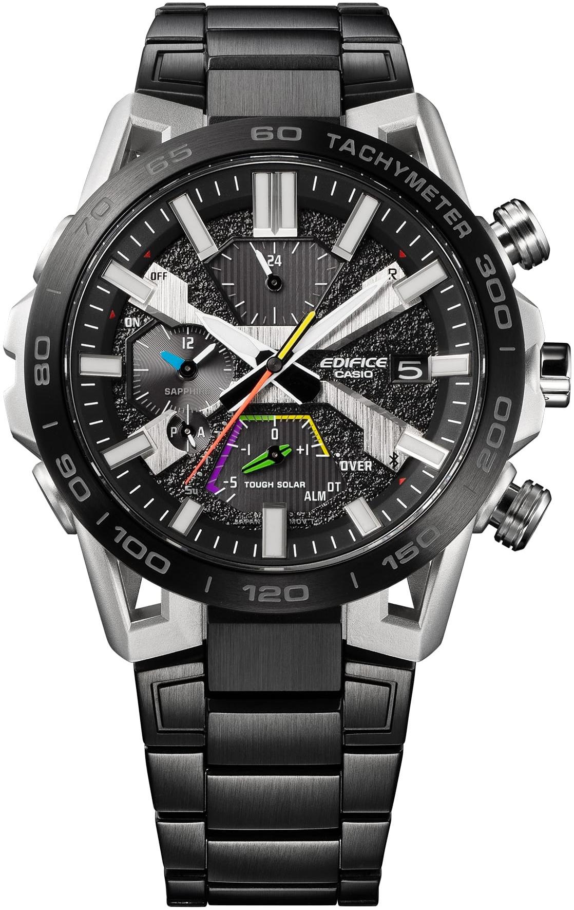 zegarek EDIFICE EQB-2000DC-1AER EDIFICE SOSPENSIONE męski z tachometr EDIFICE Premium - miniatura 3