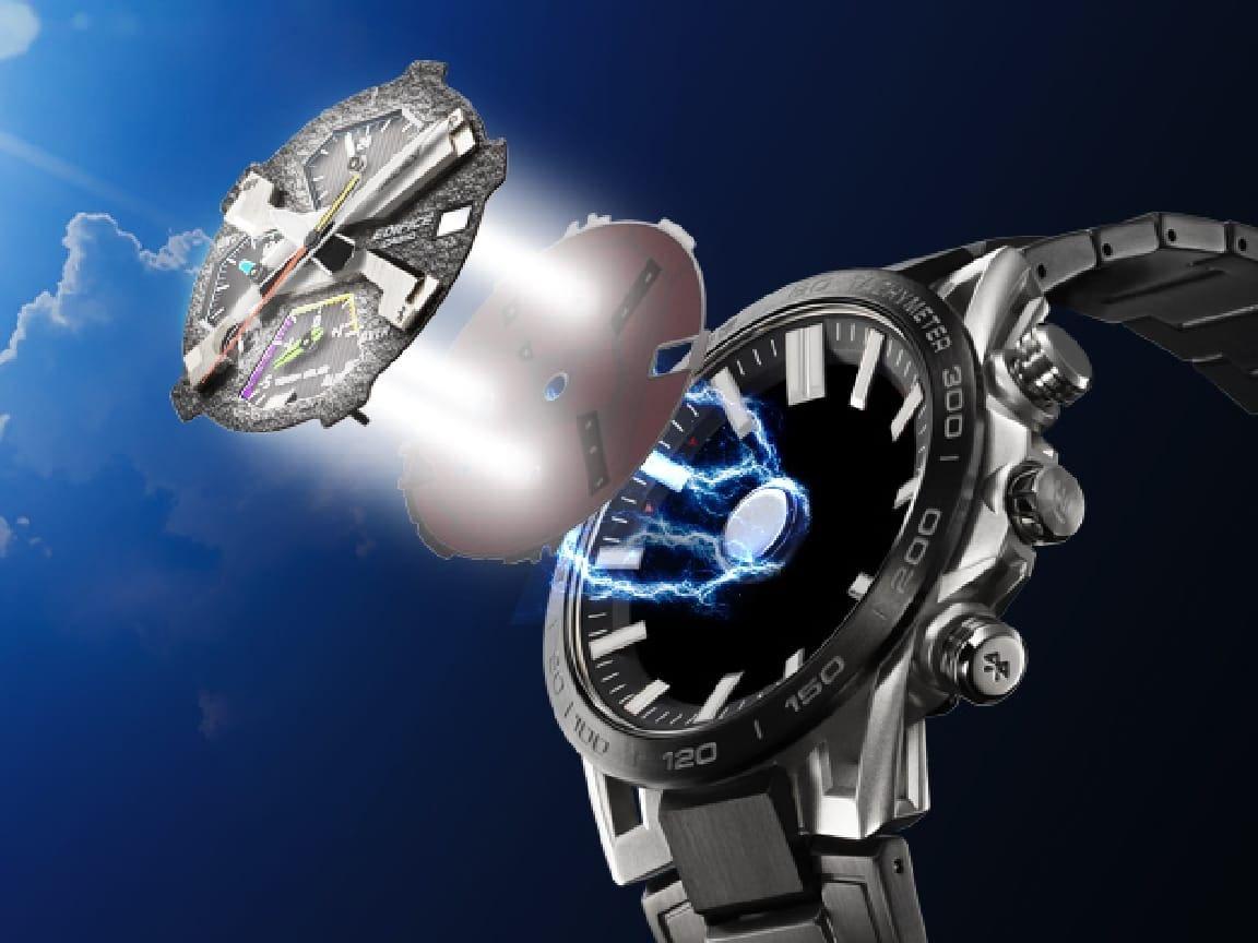 zegarek EDIFICE EQB-2000DC-1AER solar męski EDIFICE Premium EDIFICE SOSPENSIONE - miniatura 6