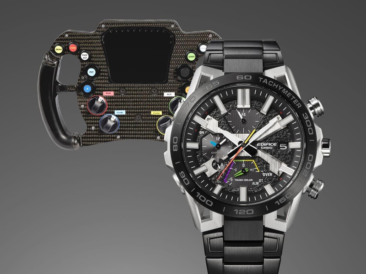 zegarek EDIFICE EQB-2000DC-1AER solar męski EDIFICE Premium EDIFICE SOSPENSIONE - miniatura 8