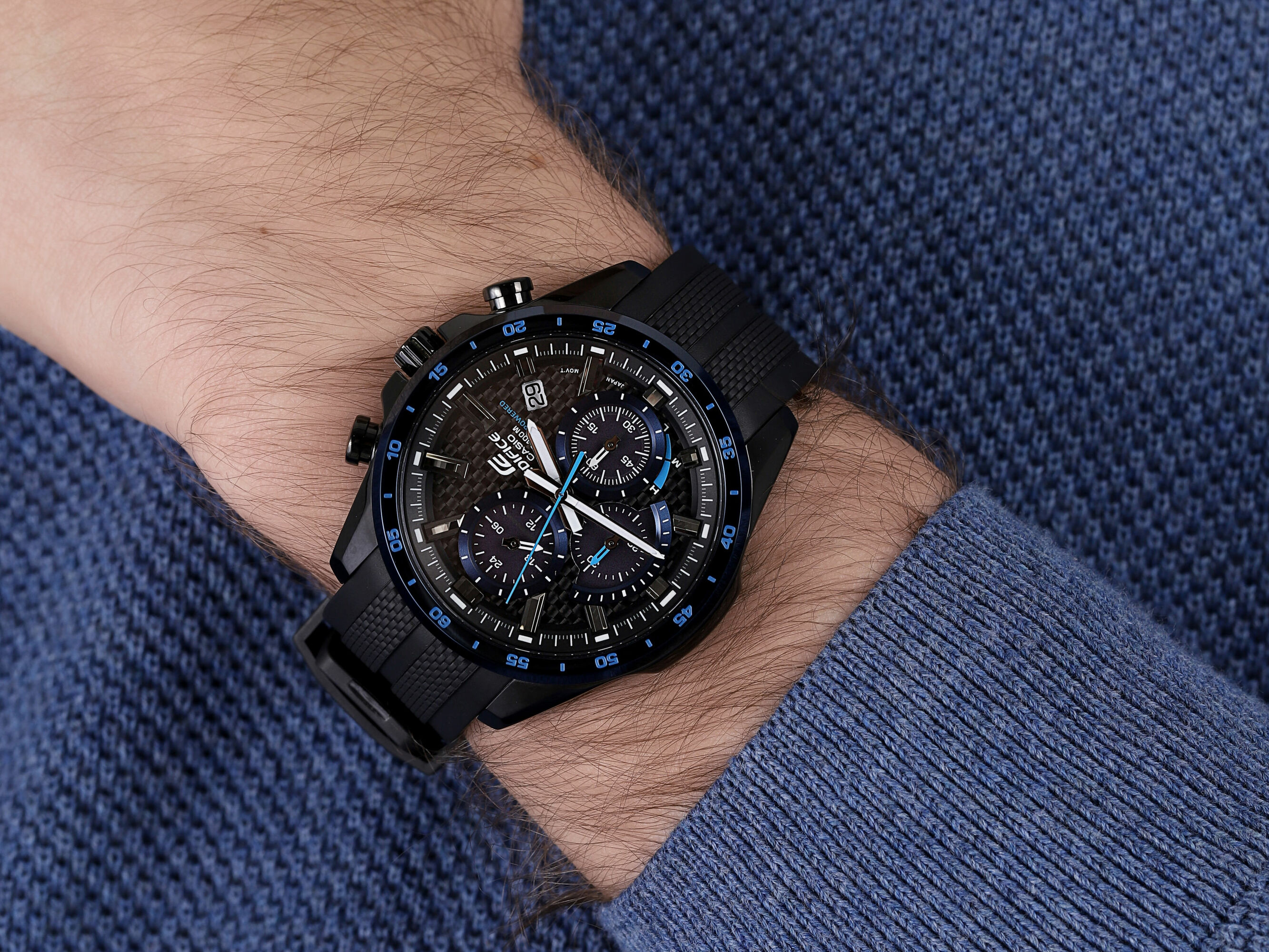 zegarek EDIFICE EQS-900PB-1BVUEF solar męski EDIFICE Premium - miniatura 4