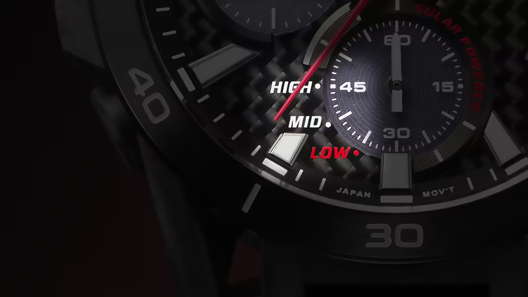 zegarek EDIFICE EQS-960DC-1AVEF EDIFICE SOSPENSIONE SOLAR męski z chronograf EDIFICE Premium - miniatura 3