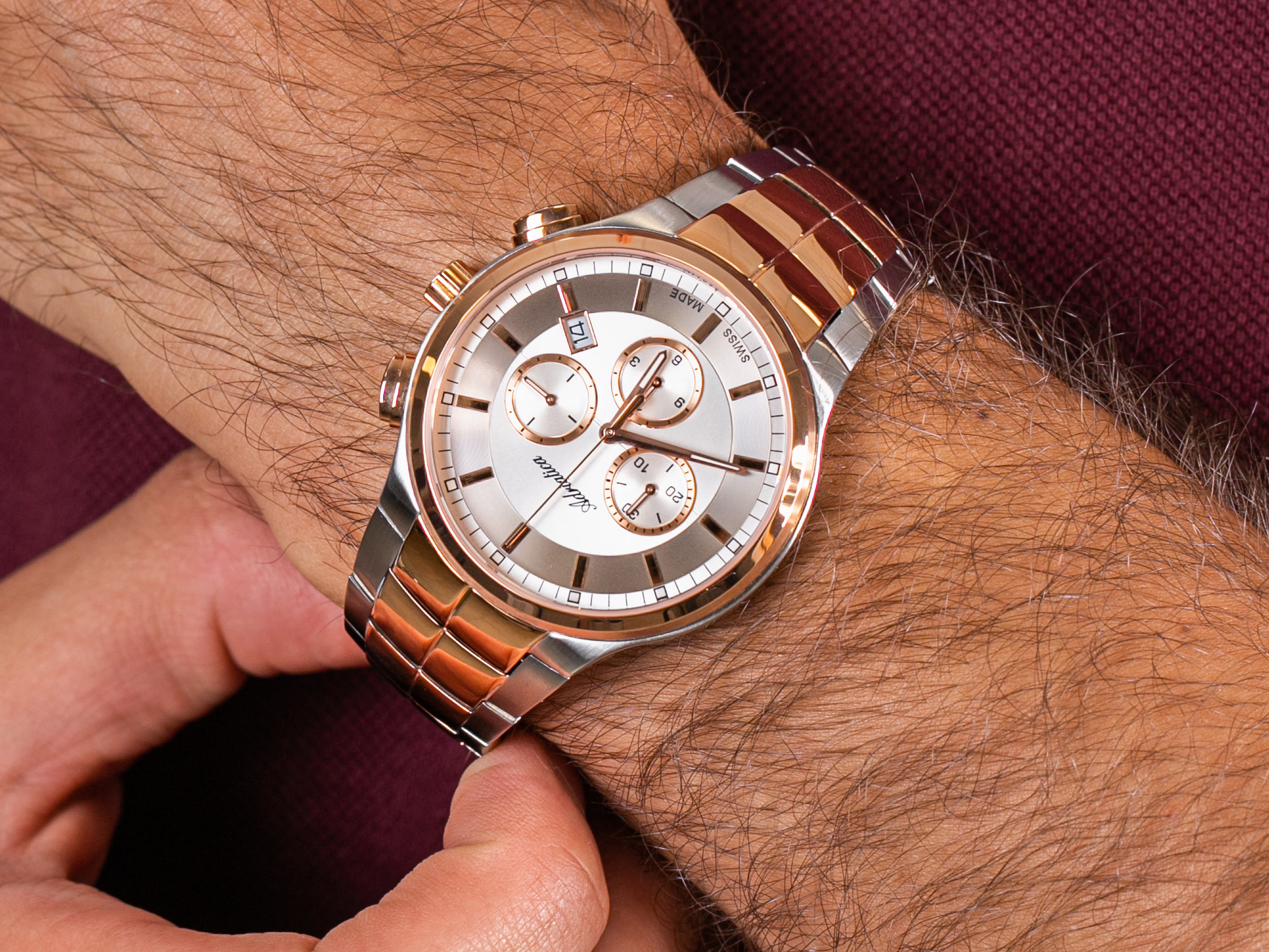 Adriatica A1192.R113CH zegarek elegancki Bransoleta - miniatura 4