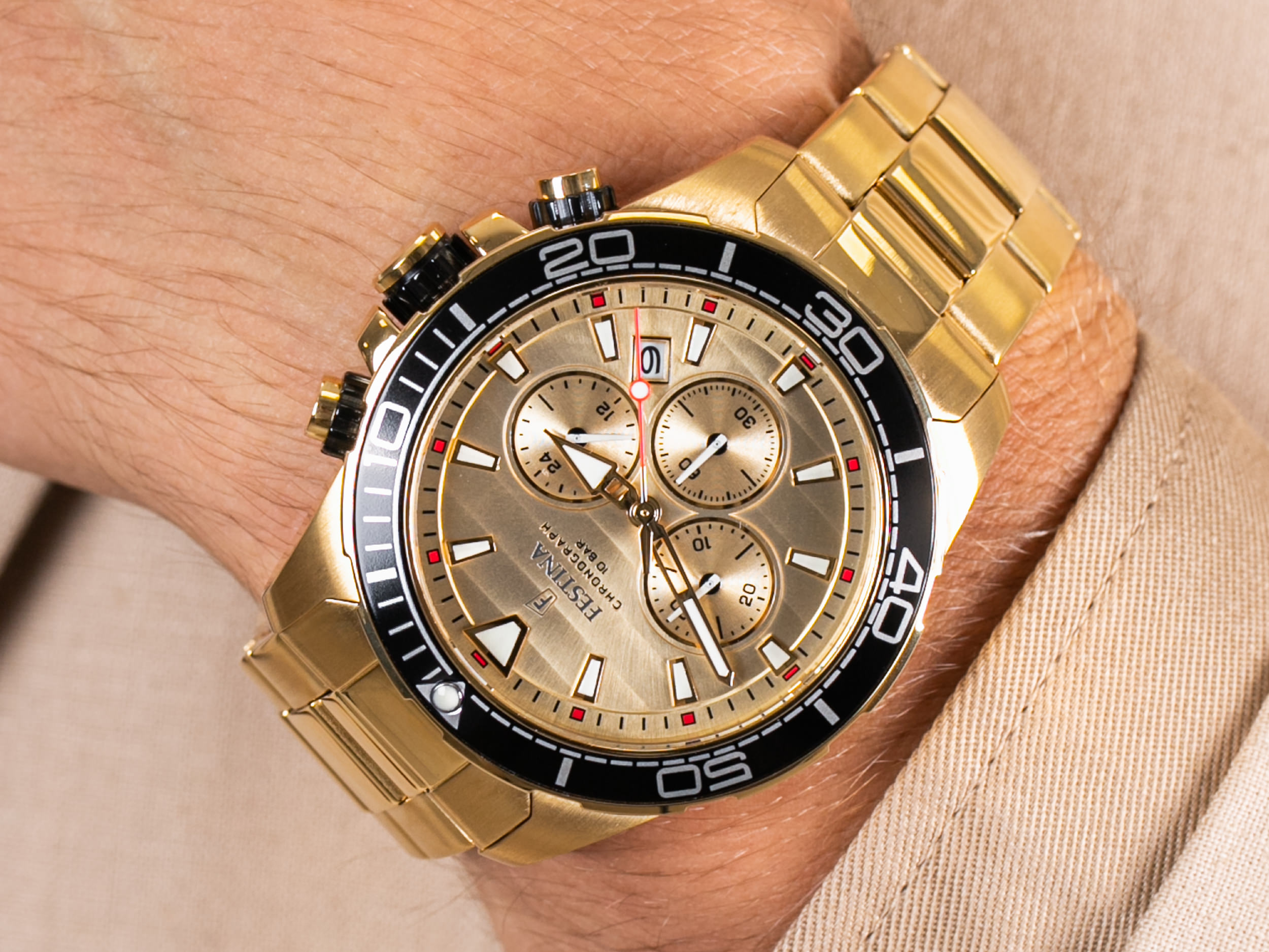 Festina F20364-1 Prestige Chronograph zegarek elegancki Chronograf - miniatura 4