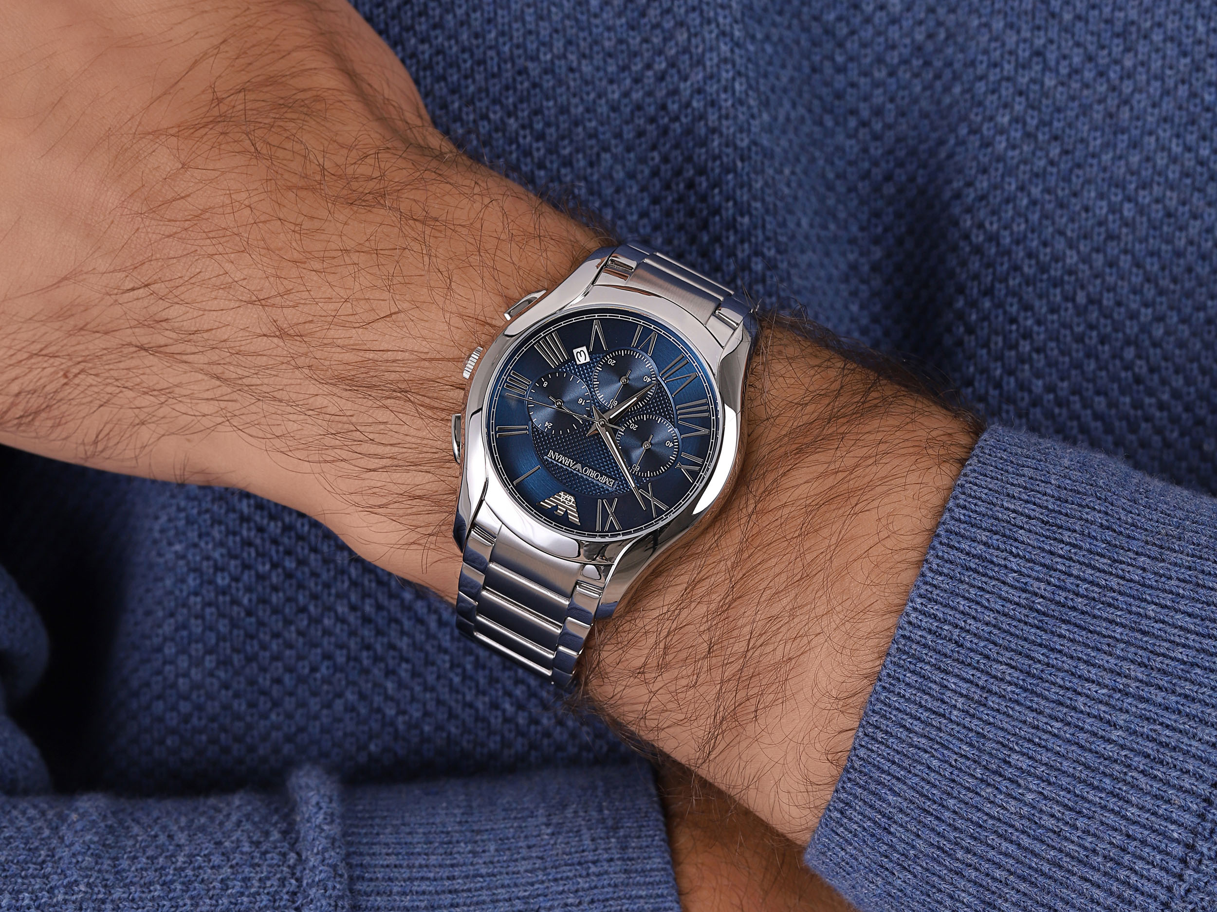 zegarek Emporio Armani AR11082 męski z chronograf Sports and Fashion - miniatura 4