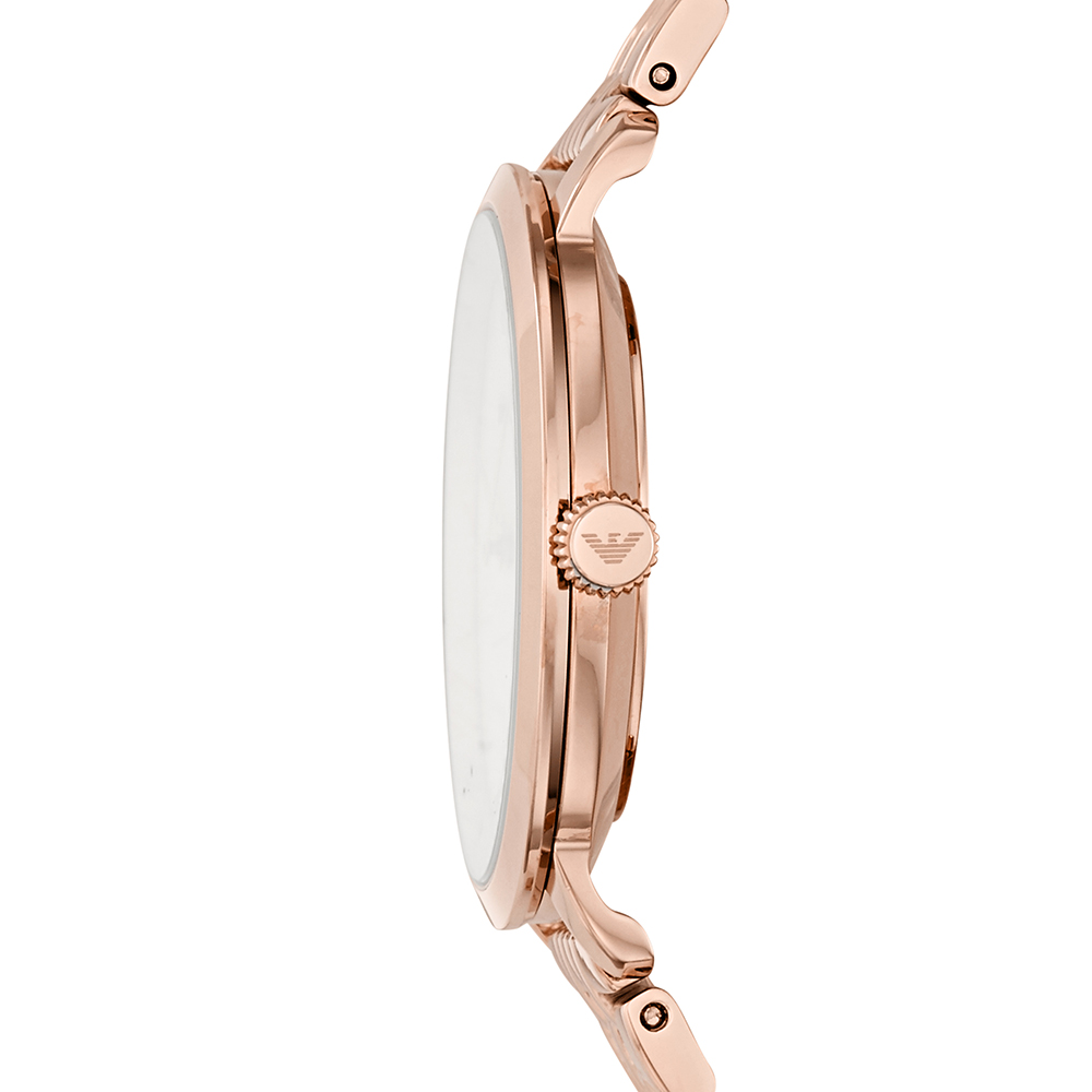 Emporio Armani AR11158 zegarek różowe złoto klasyczny Ladies bransoleta - miniatura 5