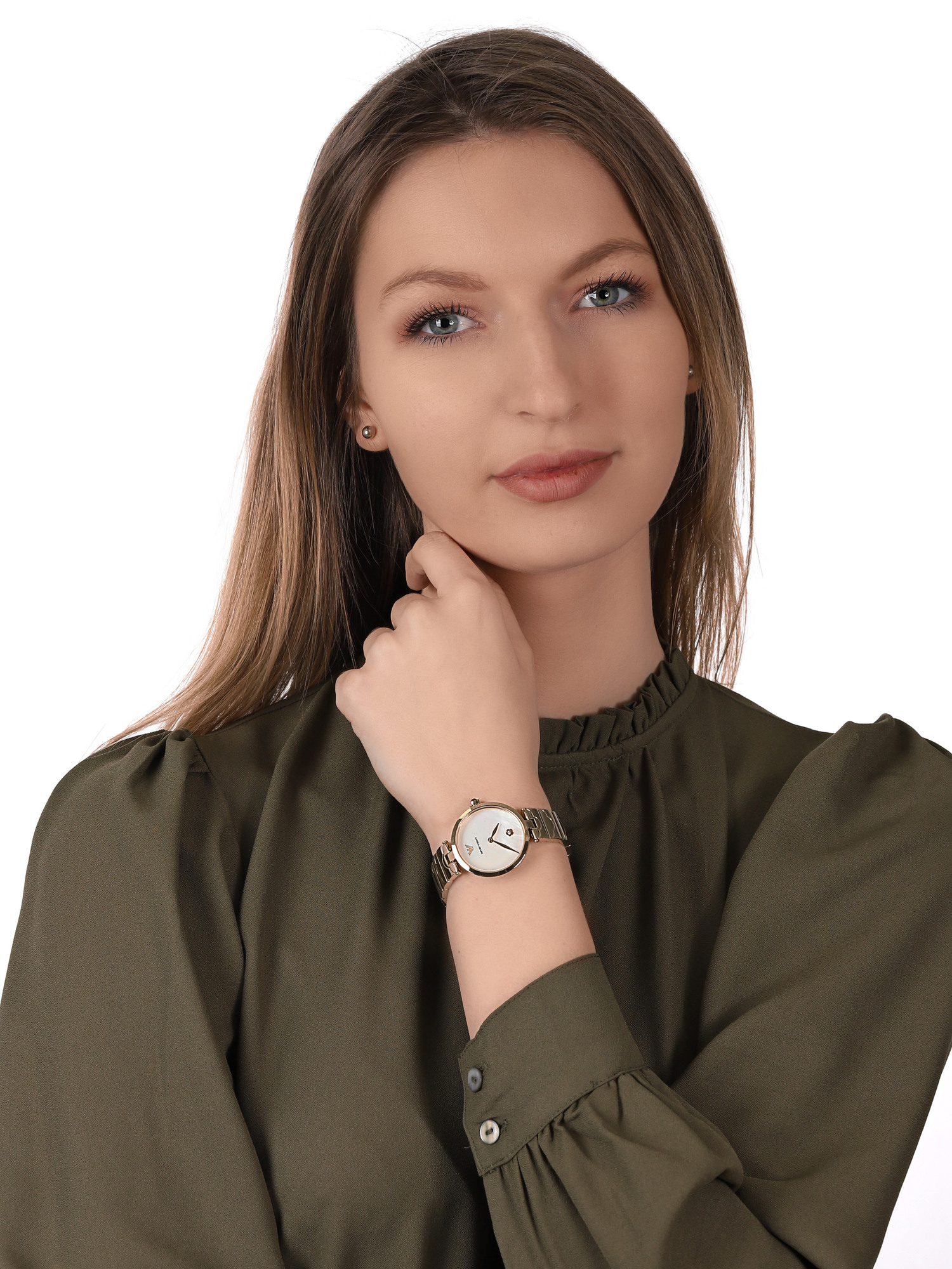 zegarek Emporio Armani AR11198 złoty Ladies - miniatura 2