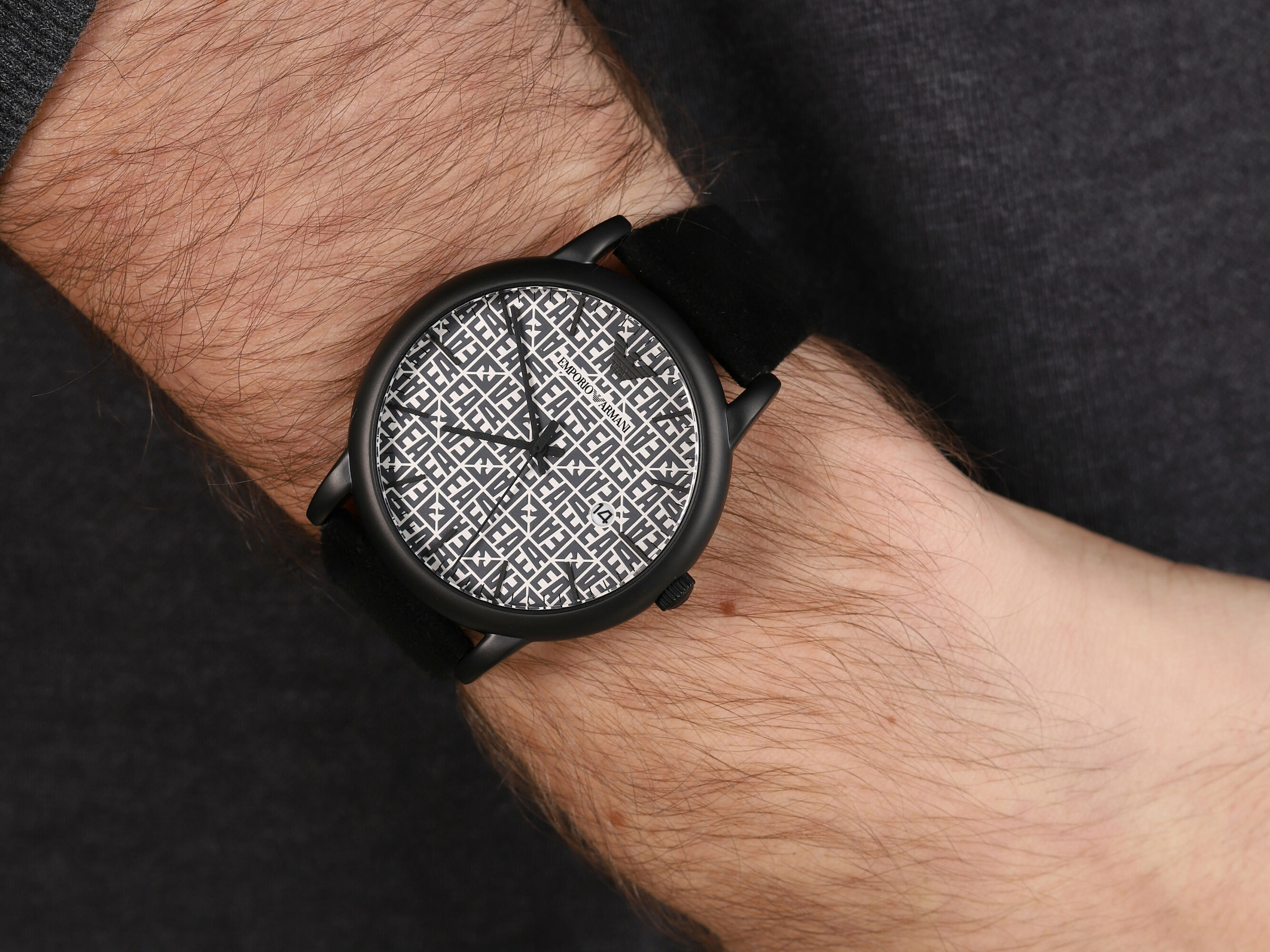 zegarek Emporio Armani AR11274 czarny Mens - miniatura 4