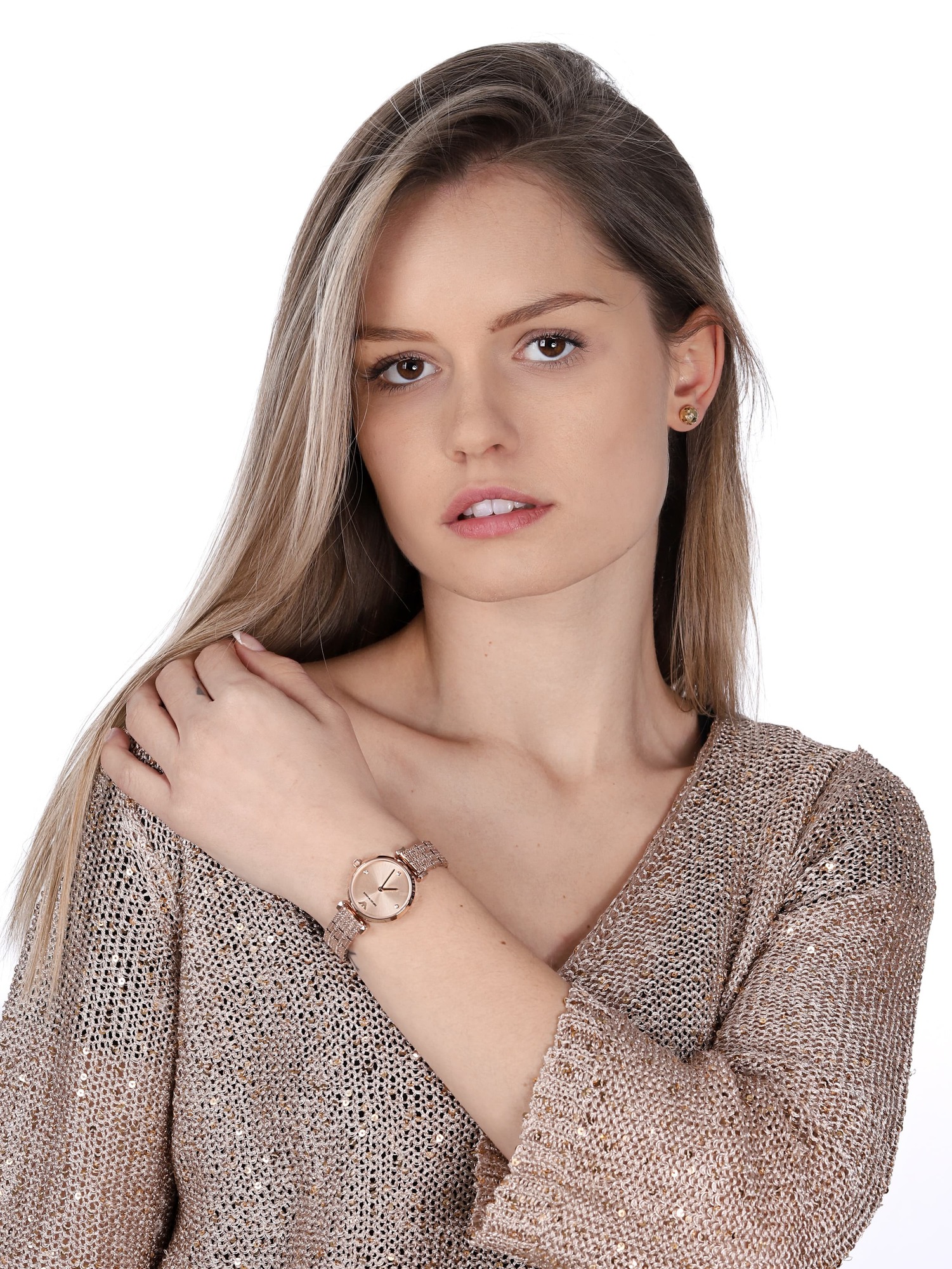 zegarek Emporio Armani AR11342 kwarcowy damski Ladies GIANNI T-BAR - miniatura 2