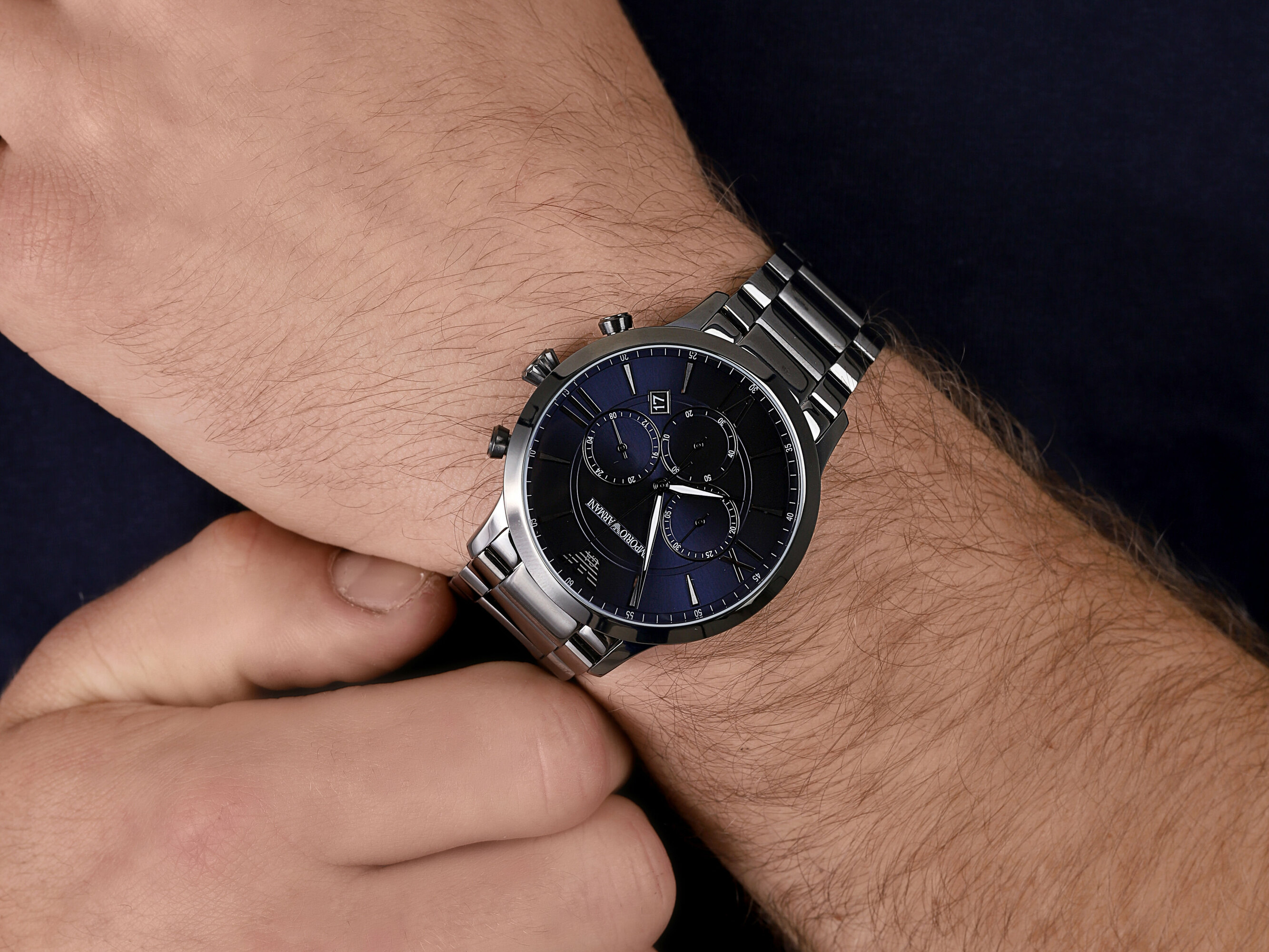zegarek Emporio Armani AR11348 męski z chronograf Sports and Fashion - miniatura 4