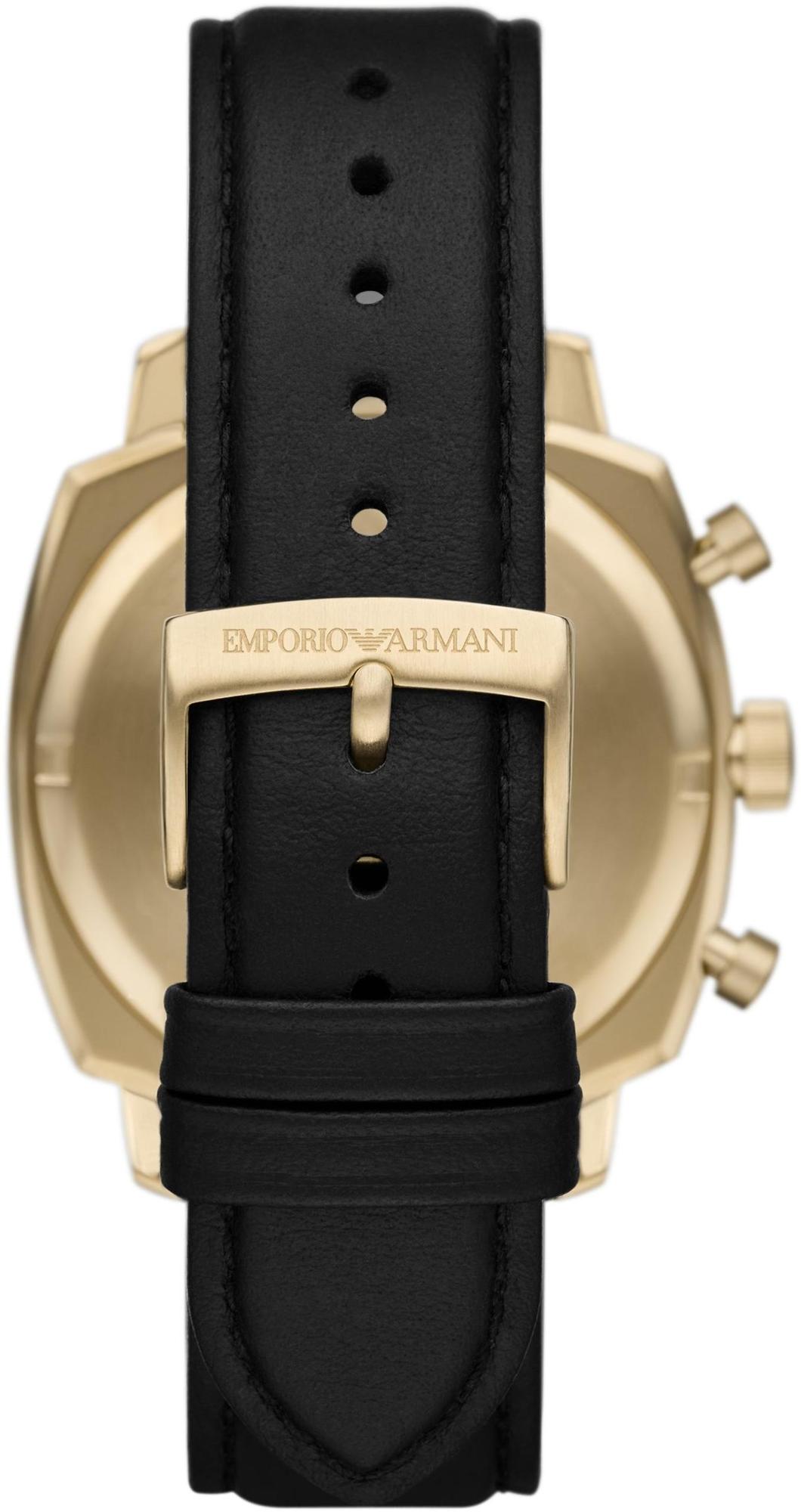 zegarek Emporio Armani AR11690 kwarcowy męski Classics Stainless Steel Quartz Chronograph watch with Cushion Case