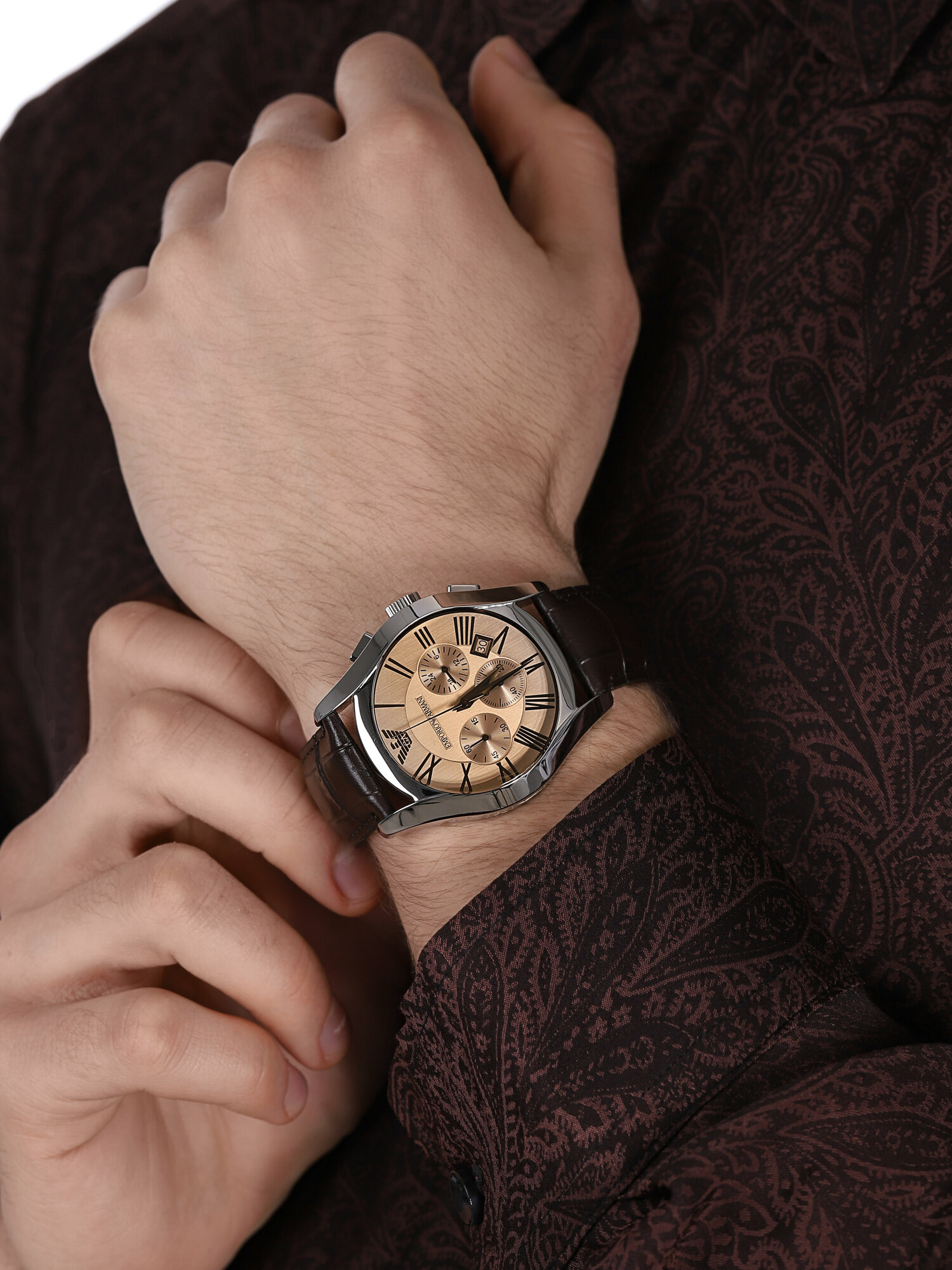 zegarek Emporio Armani AR1634 męski z chronograf Sports and Fashion - miniatura 3