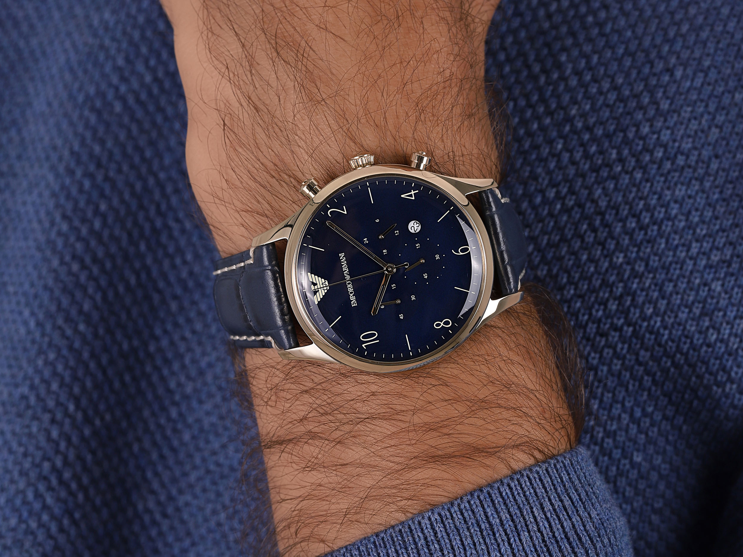 zegarek Emporio Armani AR1862 męski z chronograf Classics - miniatura 4