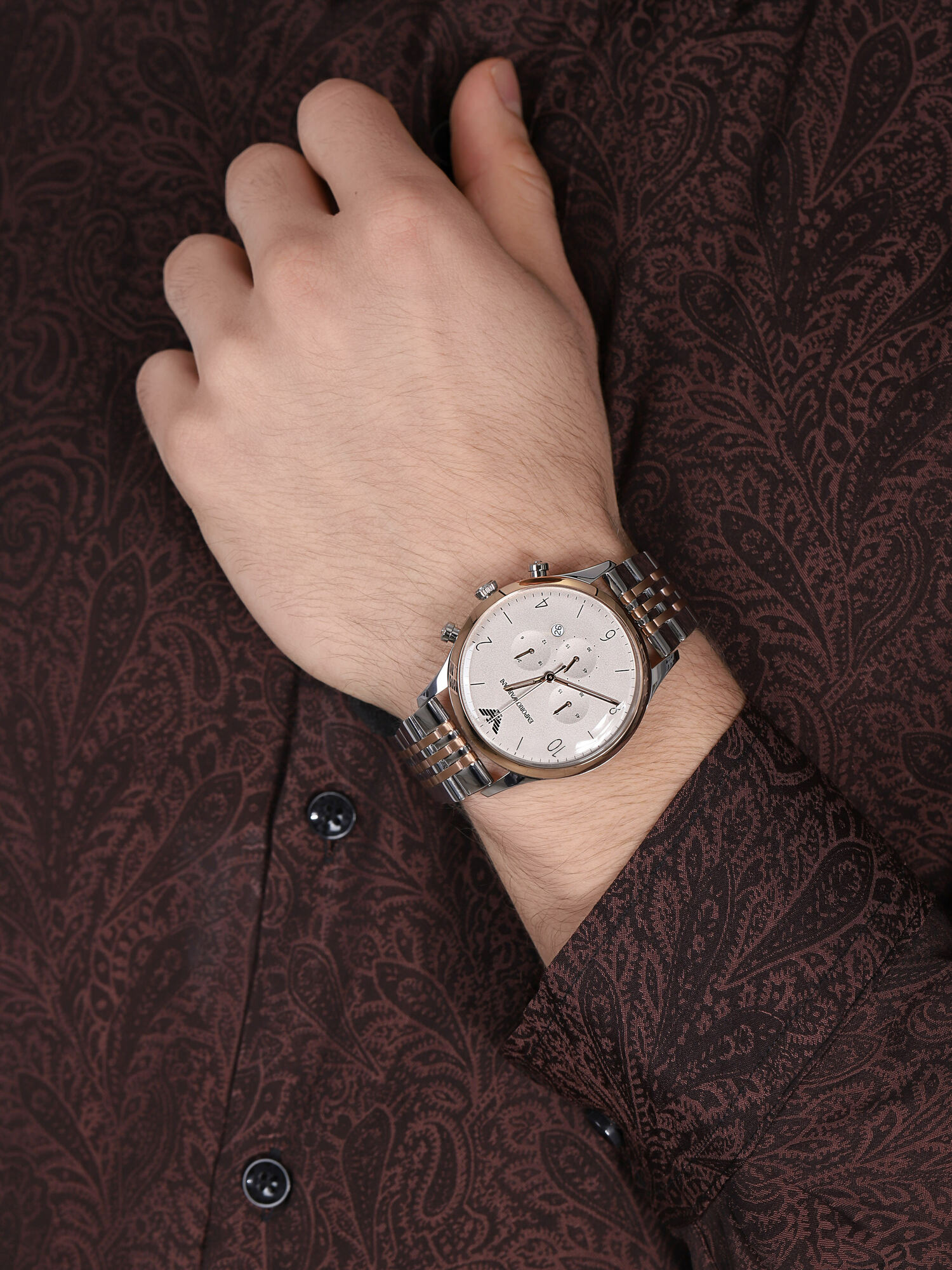 zegarek Emporio Armani AR1864 męski z chronograf Classics - miniatura 3