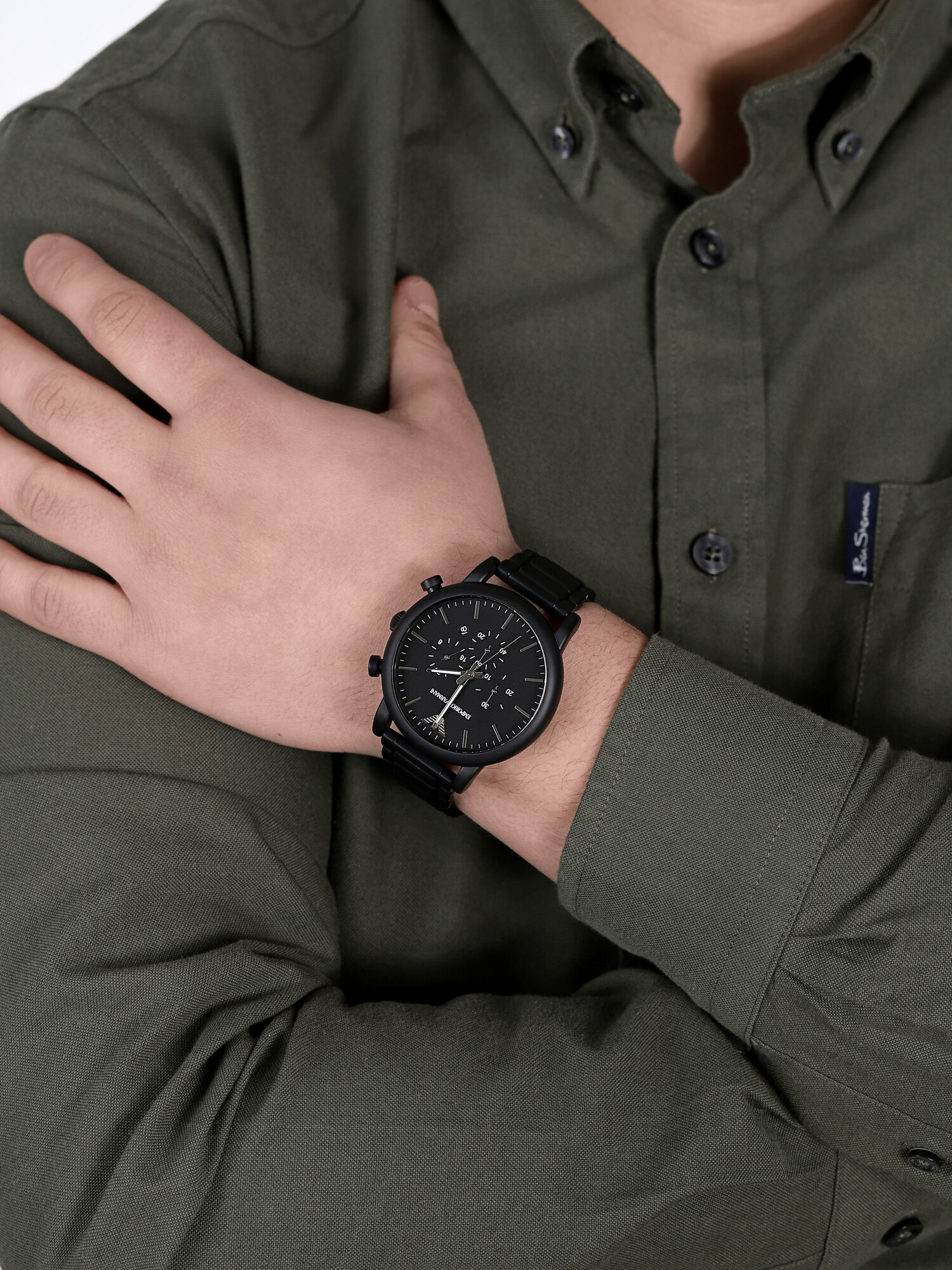 zegarek Emporio Armani AR1895 męski z chronograf Sports and Fashion - miniatura 3