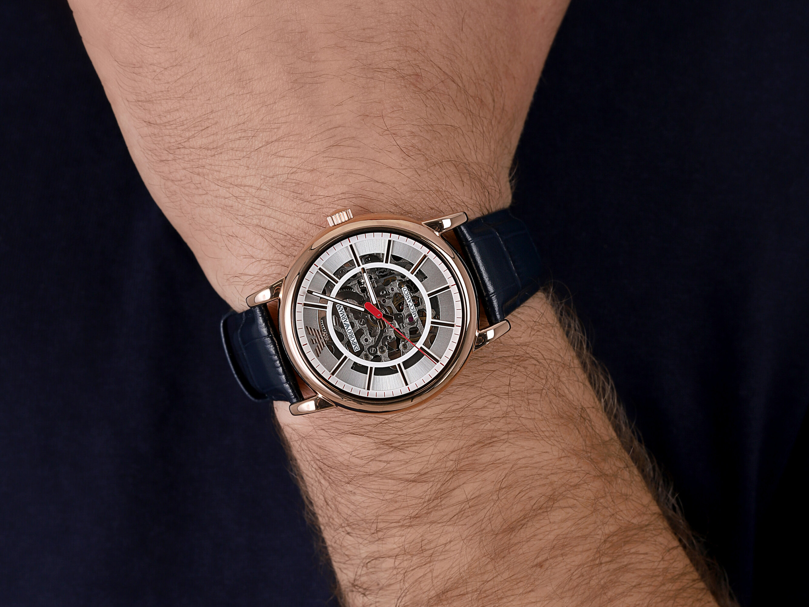 zegarek Emporio Armani AR60009 automatyczny męski Classics - miniatura 4