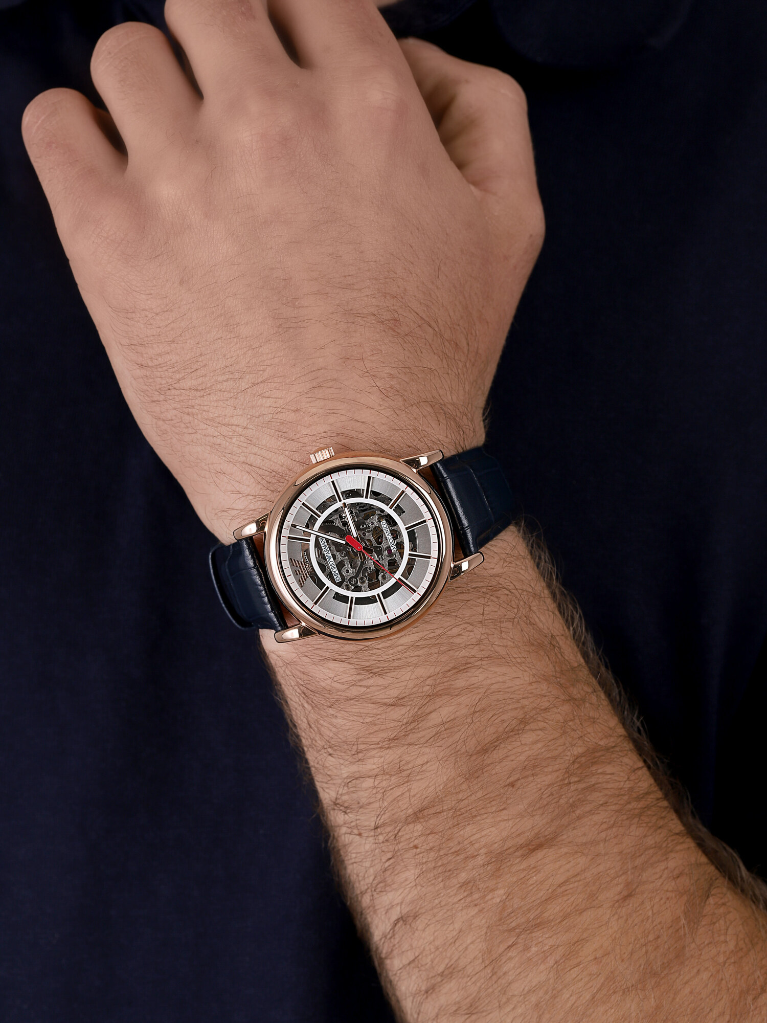 zegarek Emporio Armani AR60009 różowe złoto Classics - miniatura 3