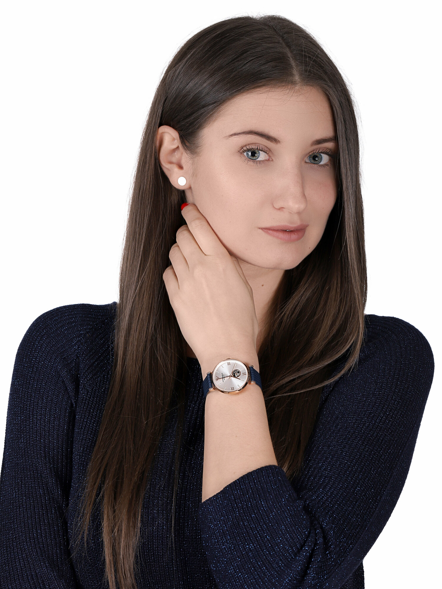 zegarek Emporio Armani AR60020 automatyczny damski Meccanico MECCANICO - miniatura 2