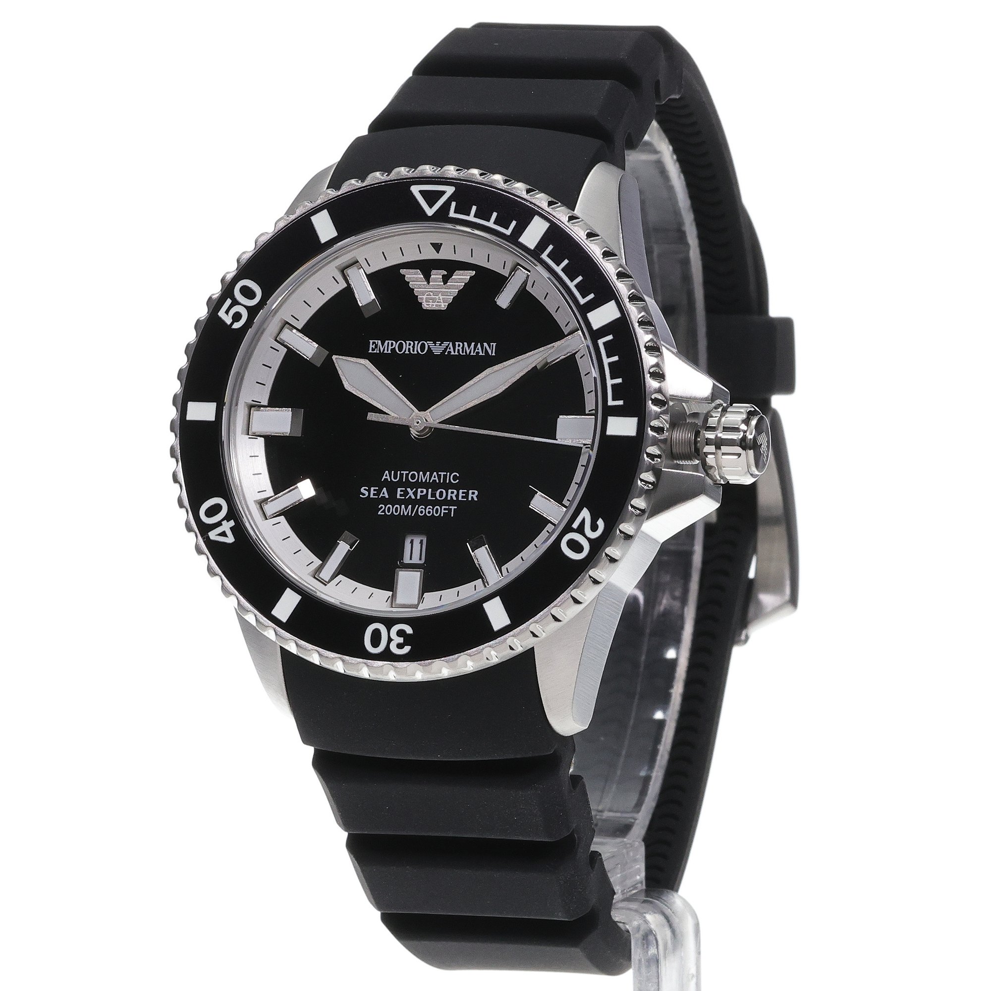zegarek Emporio Armani AR60078 srebrny Diver - miniatura 2