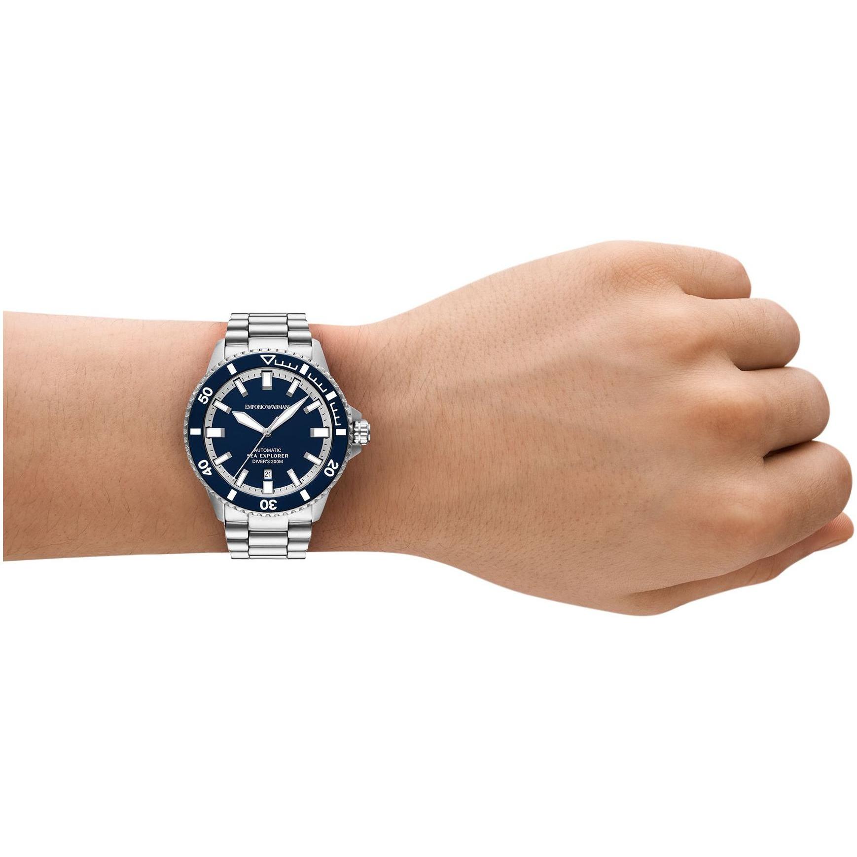 zegarek Emporio Armani AR60087 automatyczny męski Diver - miniatura 5