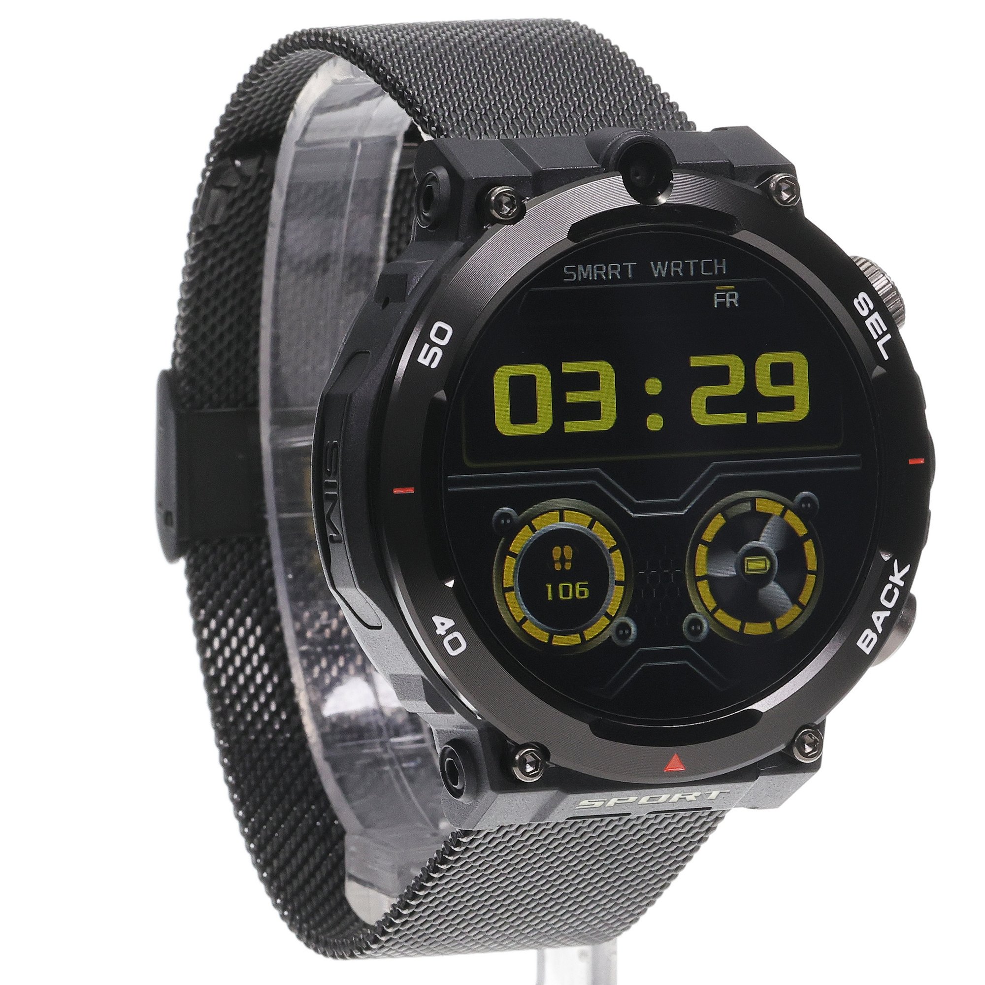 zegarek Enter AIW24144534-SET AiWatch Czarny zestaw z Bransoletą męski z gps AiWatch