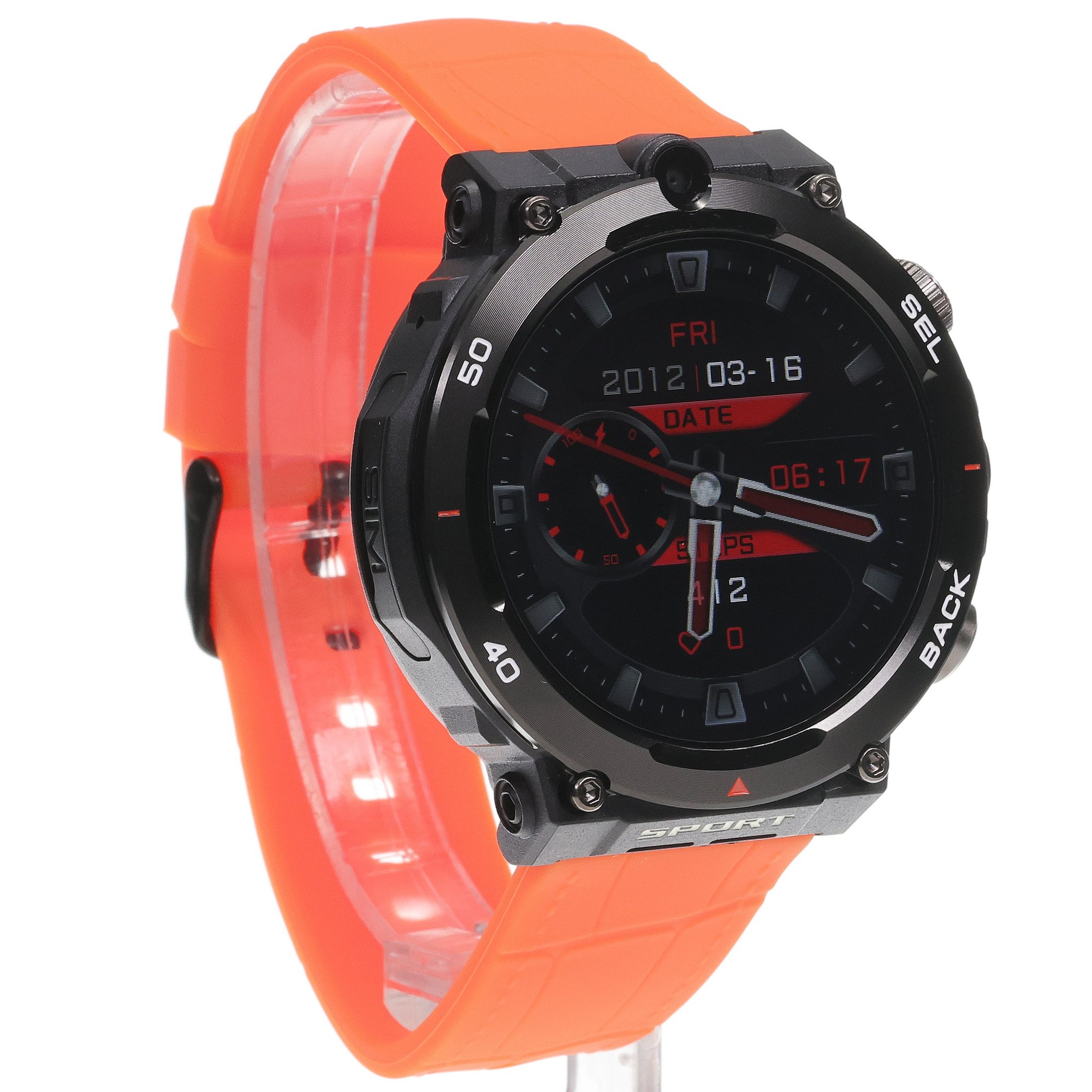 zegarek Enter AIW24538534-SET AiWatch zestaw z Pomarańczowym Paskiem męski z gps AiWatch - miniatura 4